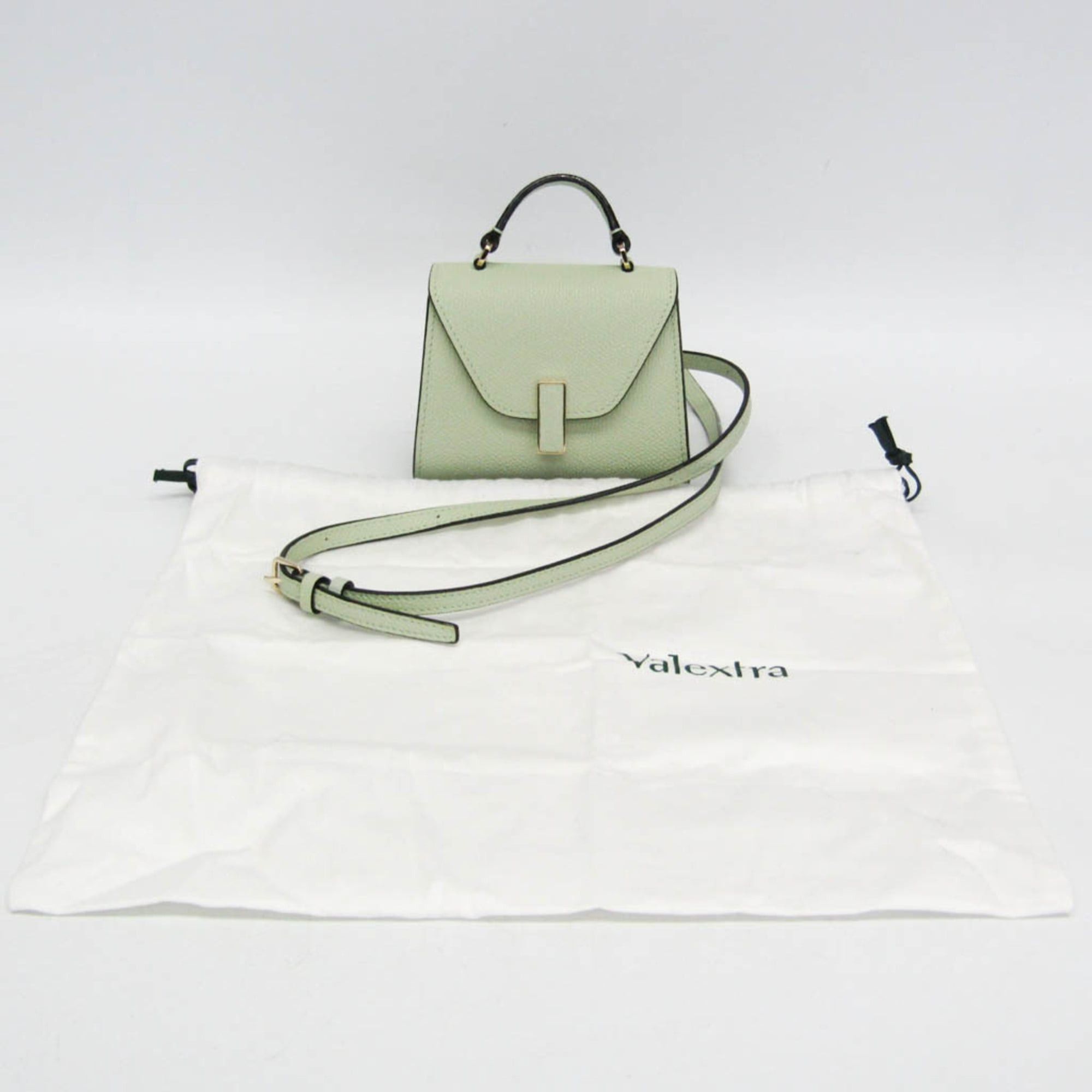 Valextra Valextra ISIDE BELT SGES0061028LOCPL99 Women's Leather Fanny Pack,Shoulder Bag Light Green Size ONE SIZE - 2 Thumbnail
