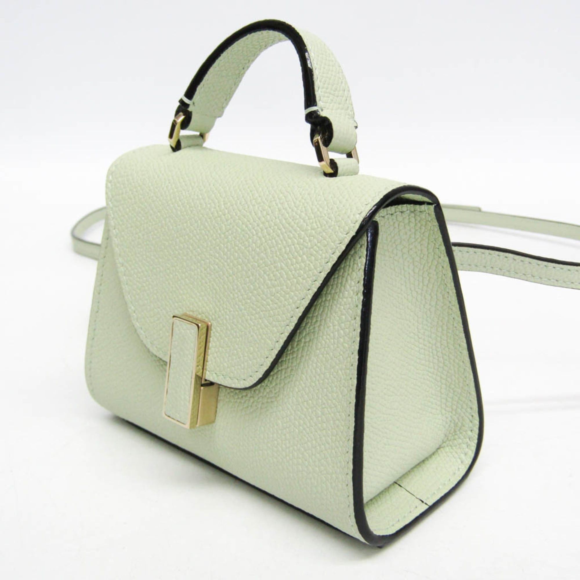 Valextra Valextra ISIDE BELT SGES0061028LOCPL99 Women's Leather Fanny Pack,Shoulder Bag Light Green Size ONE SIZE - 7 Thumbnail