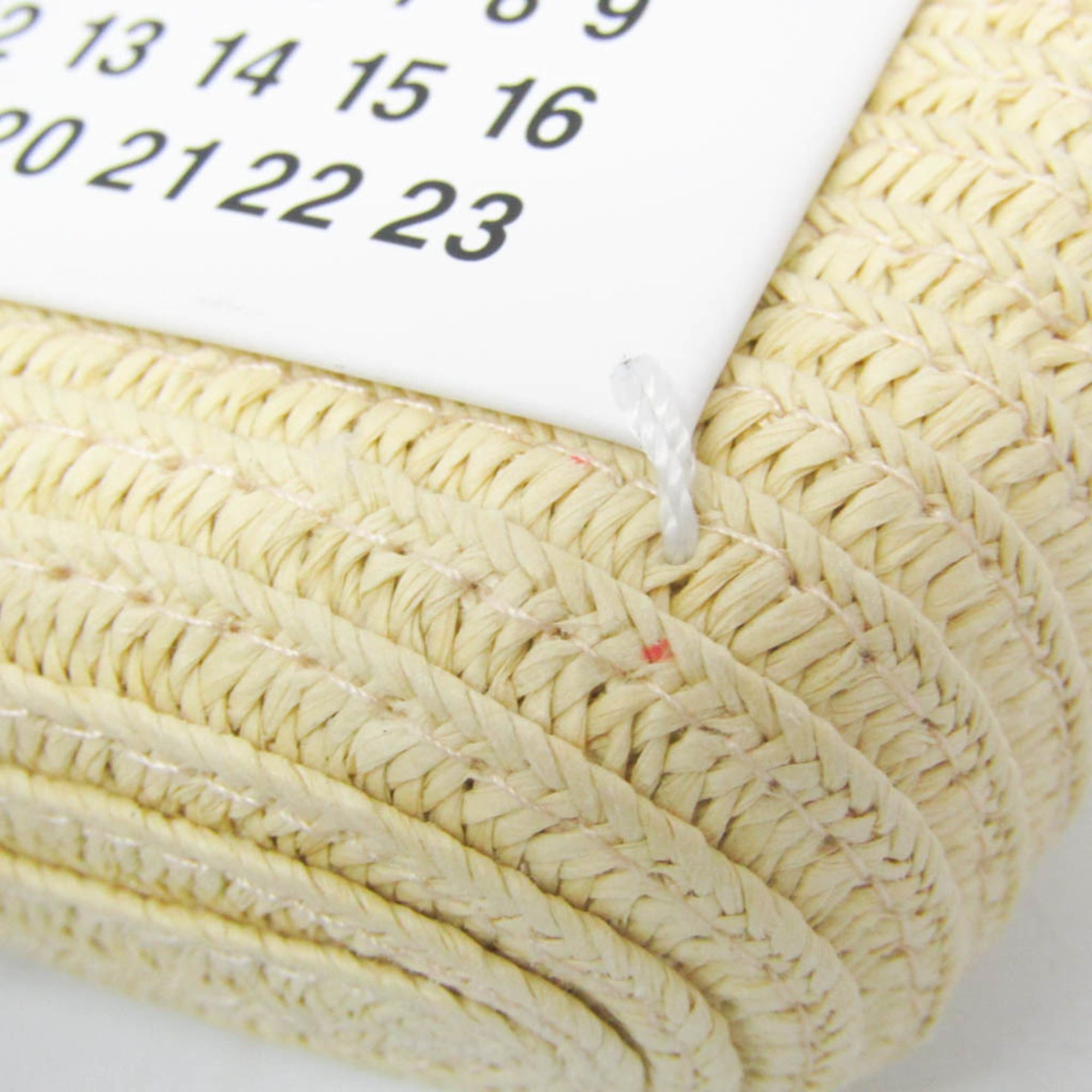 Maison Margiela Maison Margiela Micro Paper Tote Bag Charm SA1VL0006 Women's Leather,Polyester Pouch Beige,Black,White Size ONE SIZE - 5 Thumbnail