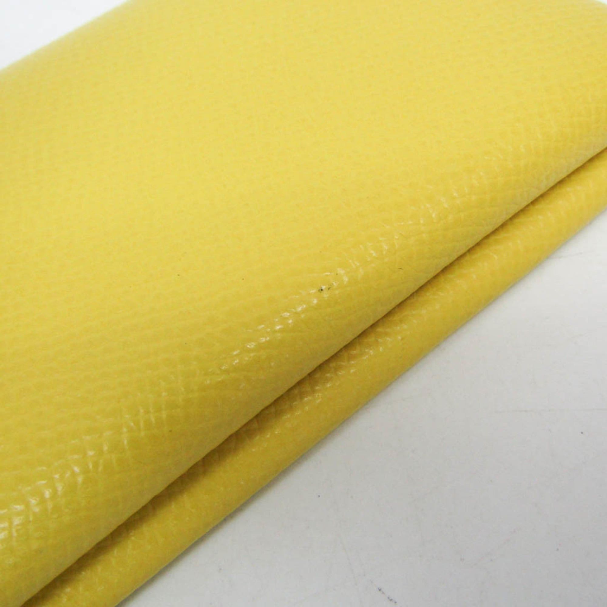 Hermes Hermes Calvi Duo Epsom Leather Card Case Yellow Size ONE SIZE - 9 Thumbnail