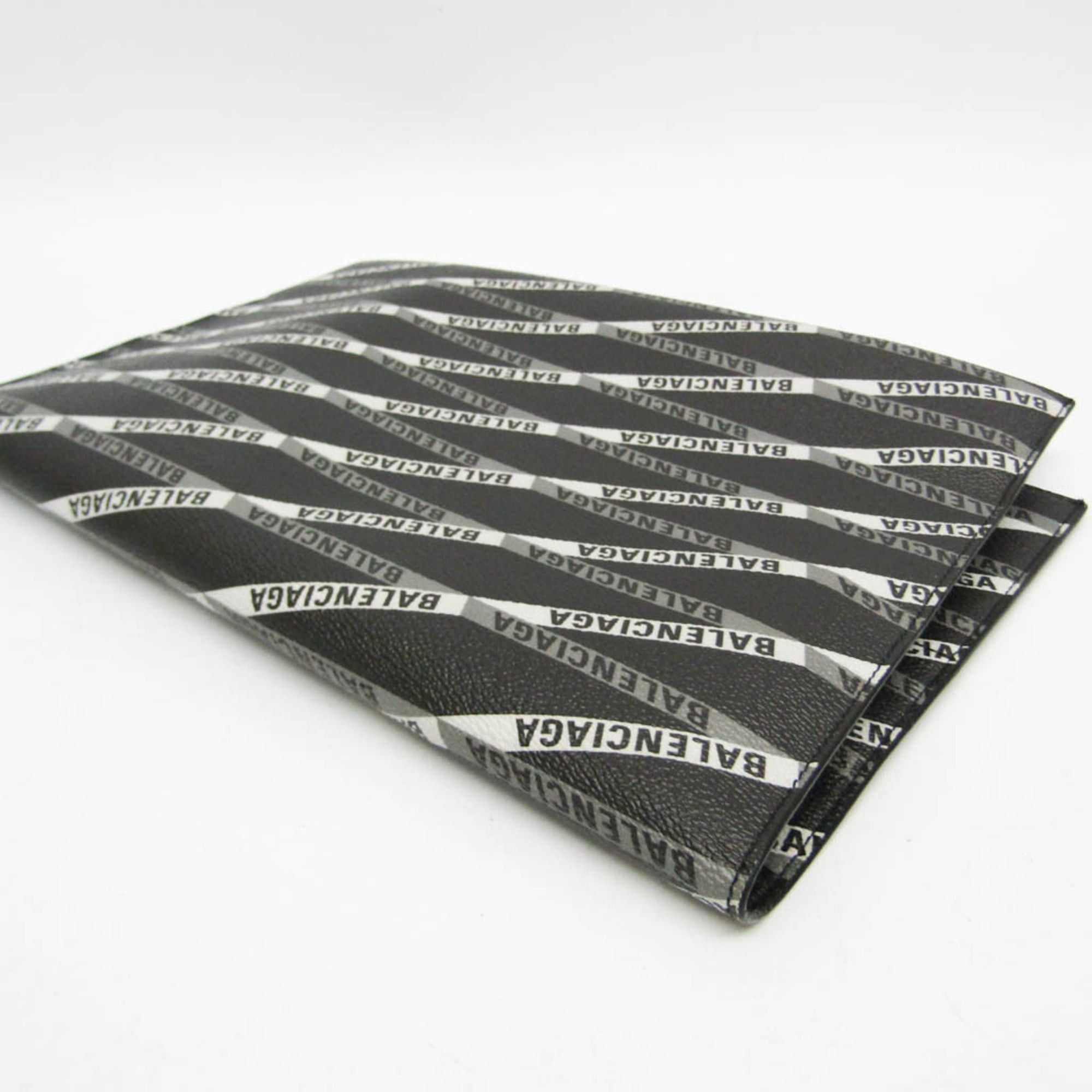 Balenciaga Balenciaga Logo Print 544310 Women,Men Leather Clutch Bag,Handbag Black,Gray Size ONE SIZE - 8 Thumbnail