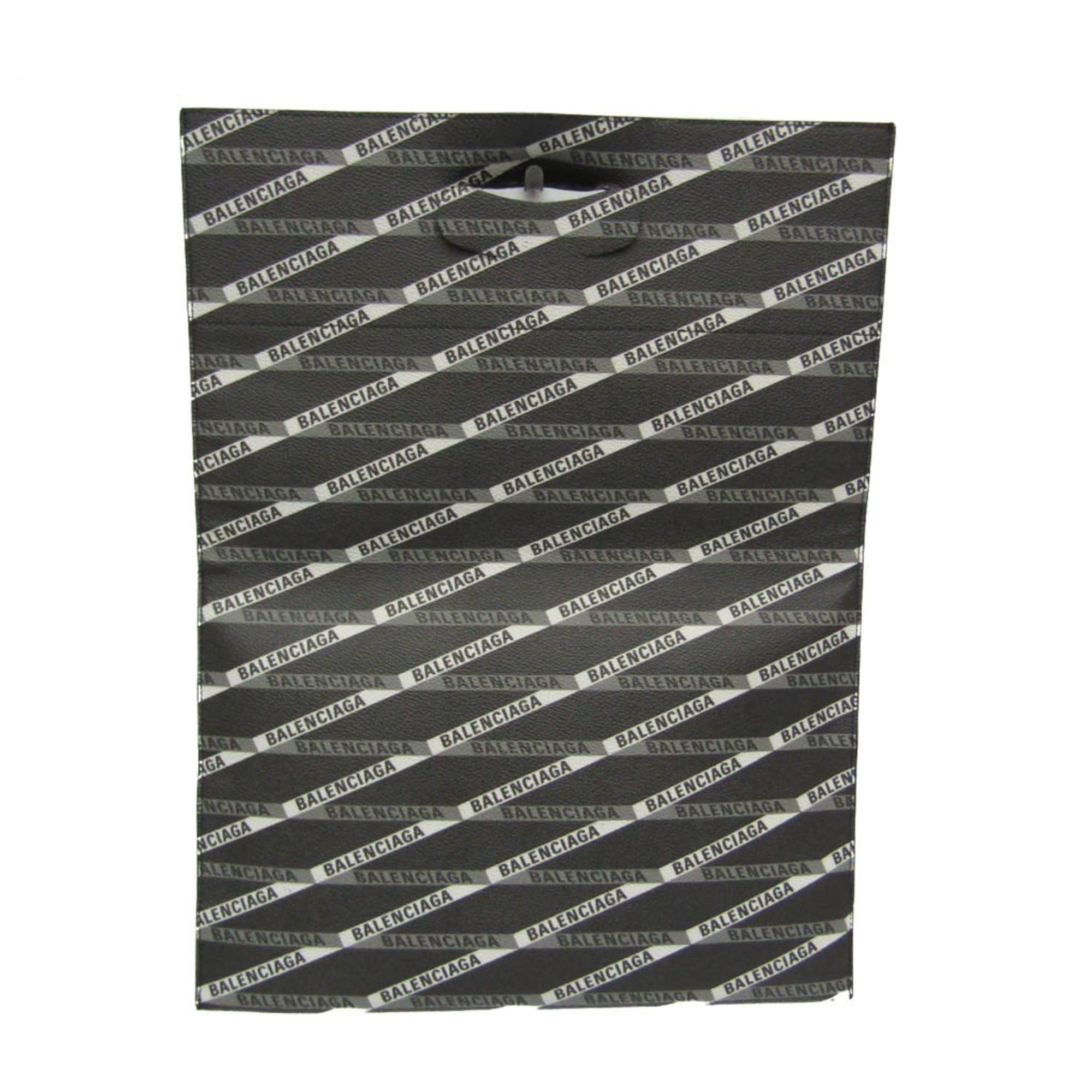Balenciaga Balenciaga Logo Print 544310 Women,Men Leather Clutch Bag,Handbag Black,Gray Size ONE SIZE - 2 Thumbnail
