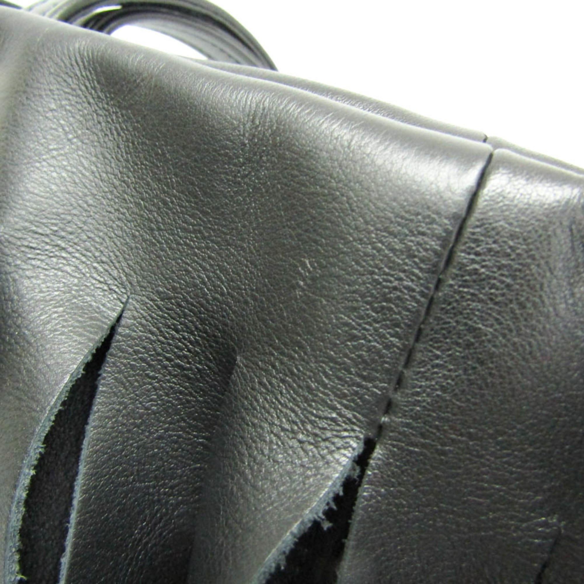 Balenciaga Balenciaga Laundry Cabas S 517843 Women,Men Leather Shoulder Bag,Tote Bag Black Size ONE SIZE - 12 Thumbnail