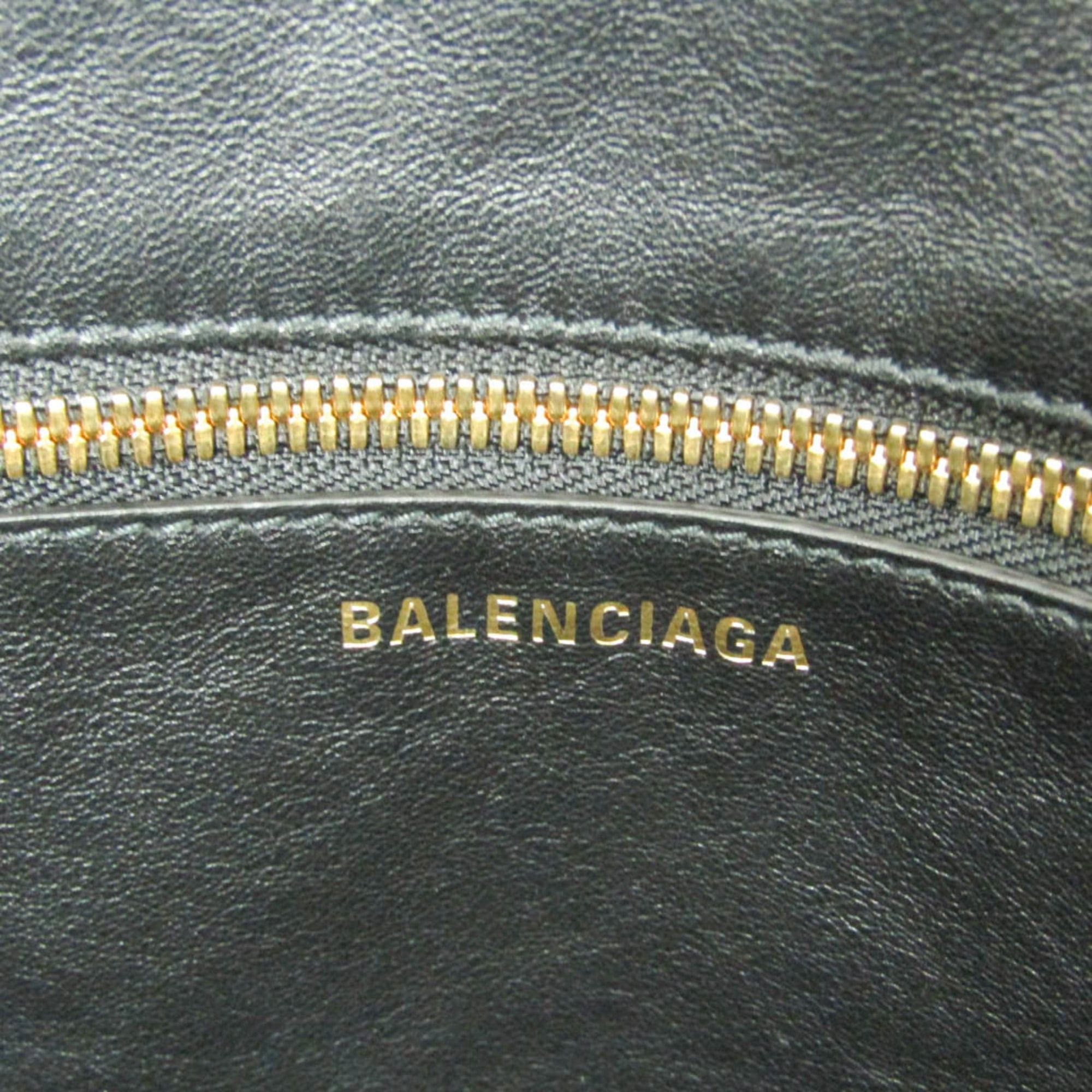 Balenciaga Balenciaga Laundry Cabas S 517843 Women,Men Leather Shoulder Bag,Tote Bag Black Size ONE SIZE - 15 Thumbnail