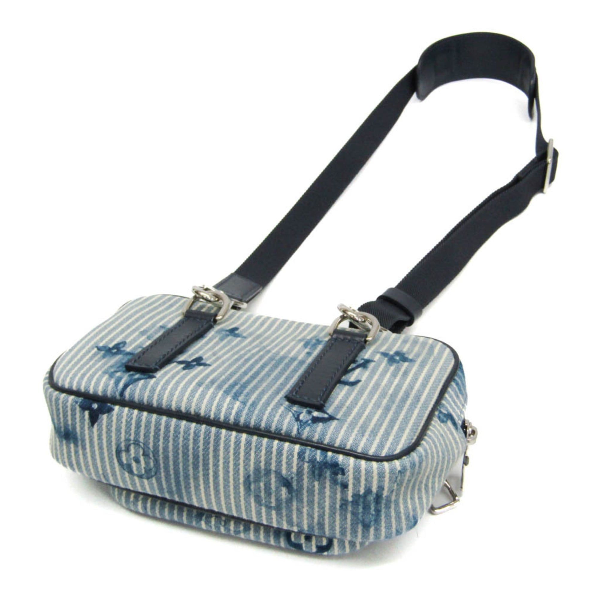 Louis Vuitton Louis Vuitton Monogram Outdoor Pouch Summer Collection M80462 Men,Women Pouch,Shoulder Bag Blue,White Size ONE SIZE - 2 Thumbnail
