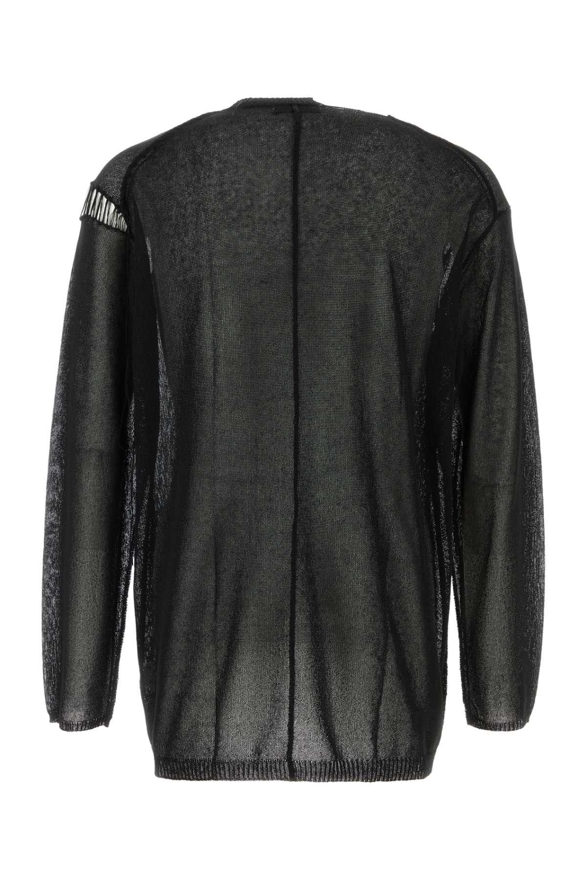 Yohji Yamamoto Black Cotton And Polyester Sweater Size US L / EU 52-54 / 3 - 2 Thumbnail