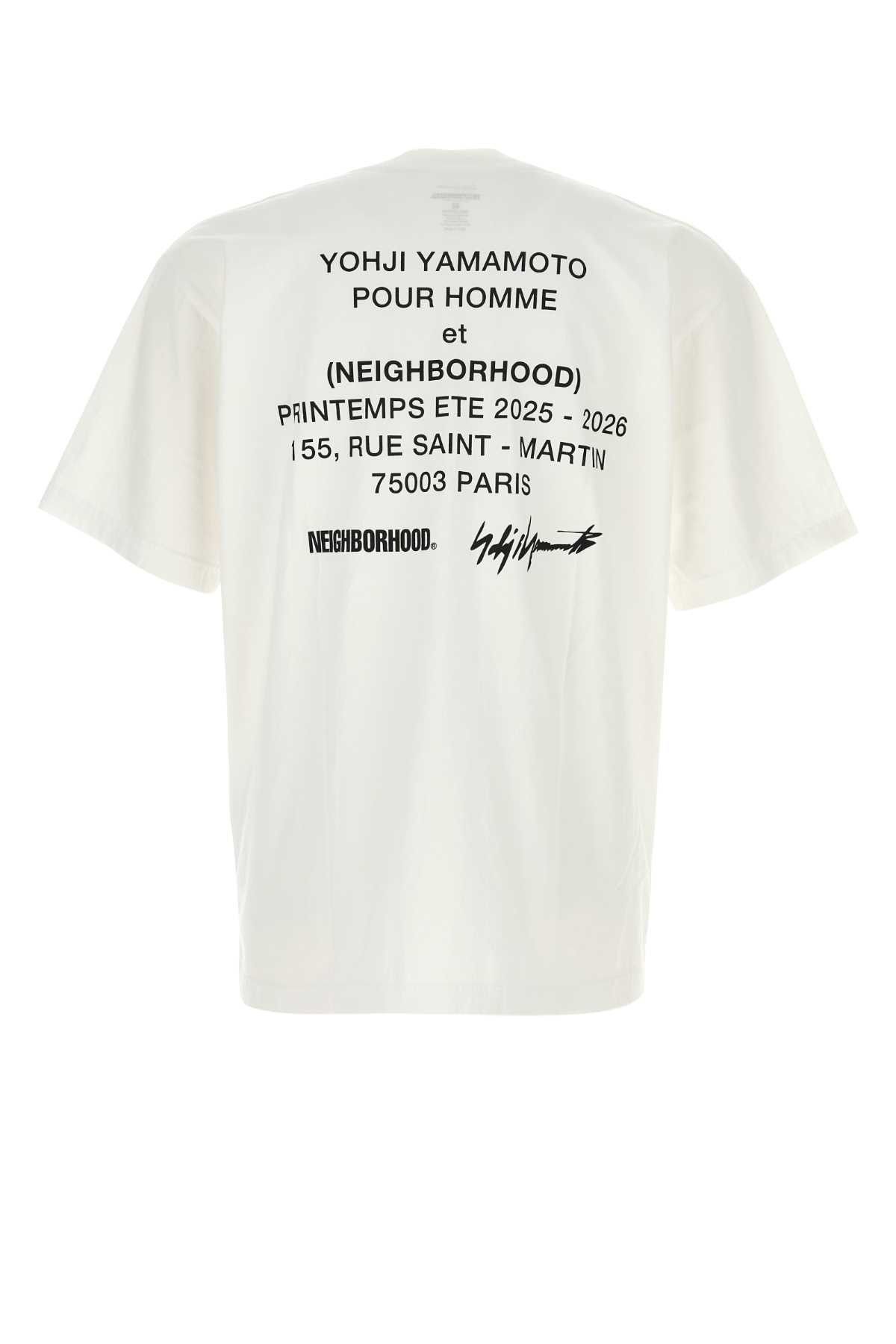 Yohji Yamamoto White Cotton Yohji Yamamoto X Neighborhood T-Shirt Size US XL / EU 56 / 4 - 2 Thumbnail