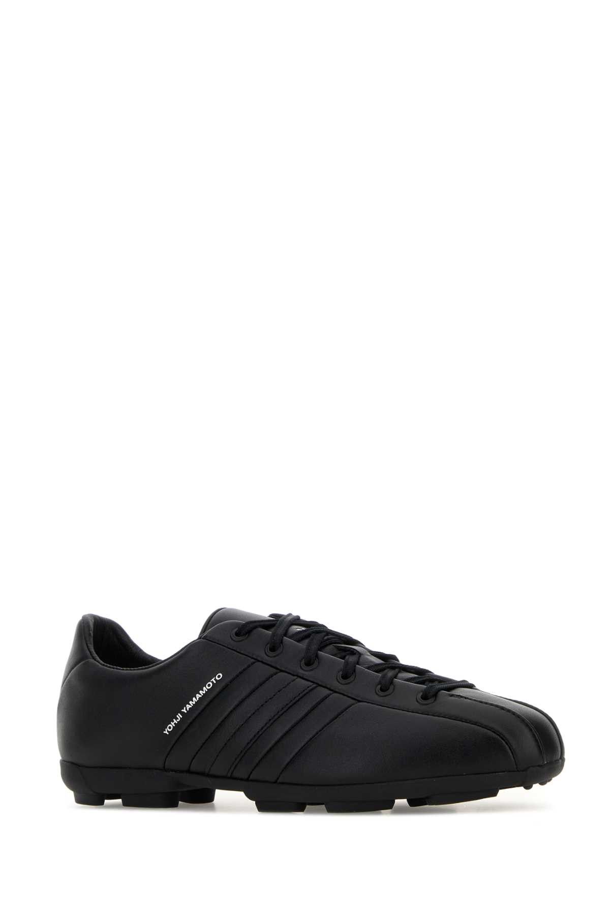 Y-3 Black Leather Y-3 Field Sneakers Size US 8 / EU 41 - 2 Thumbnail