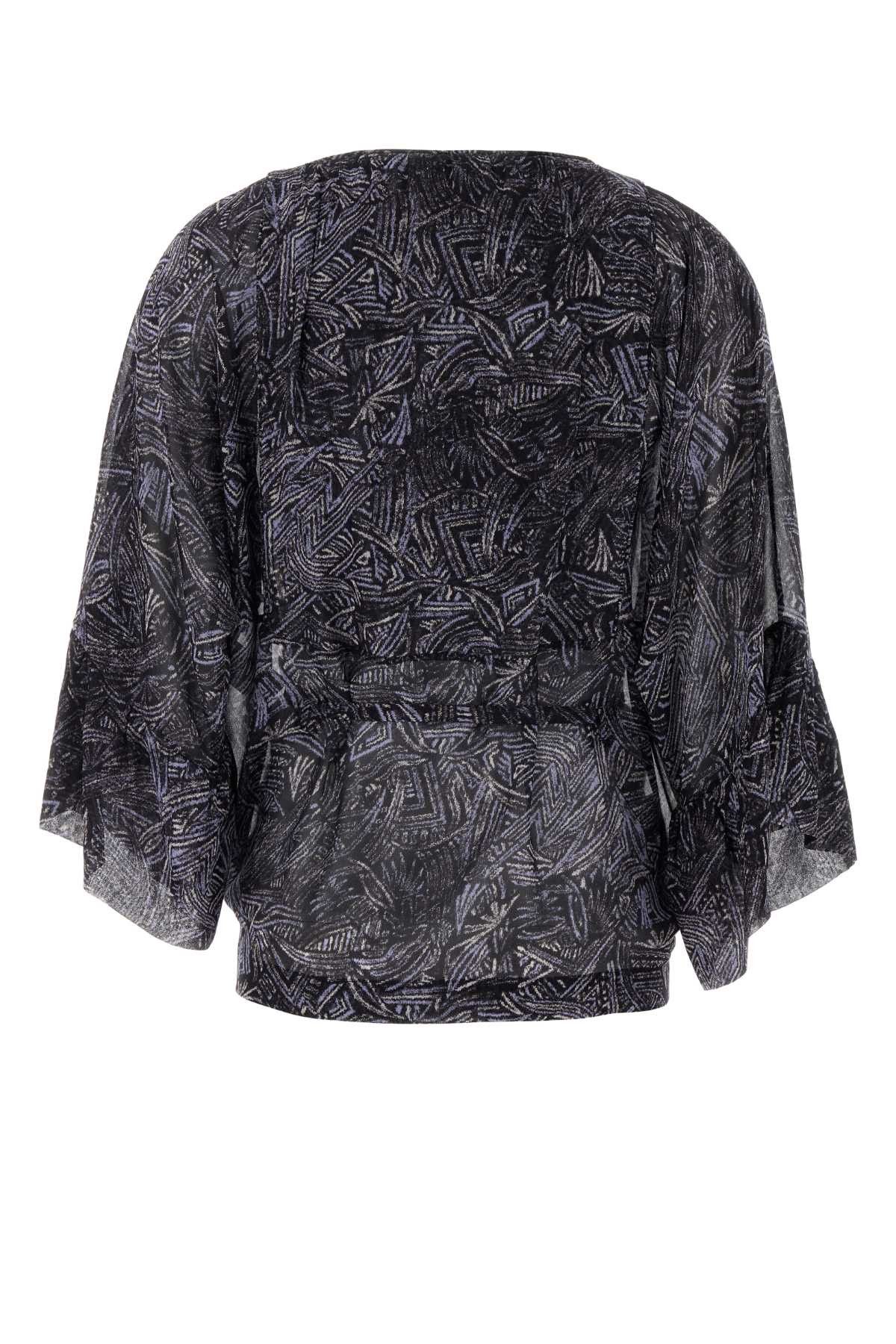 Isabel Marant Printed Silk Tekia Blouse Size S / US 4 / IT 40 - 2 Thumbnail