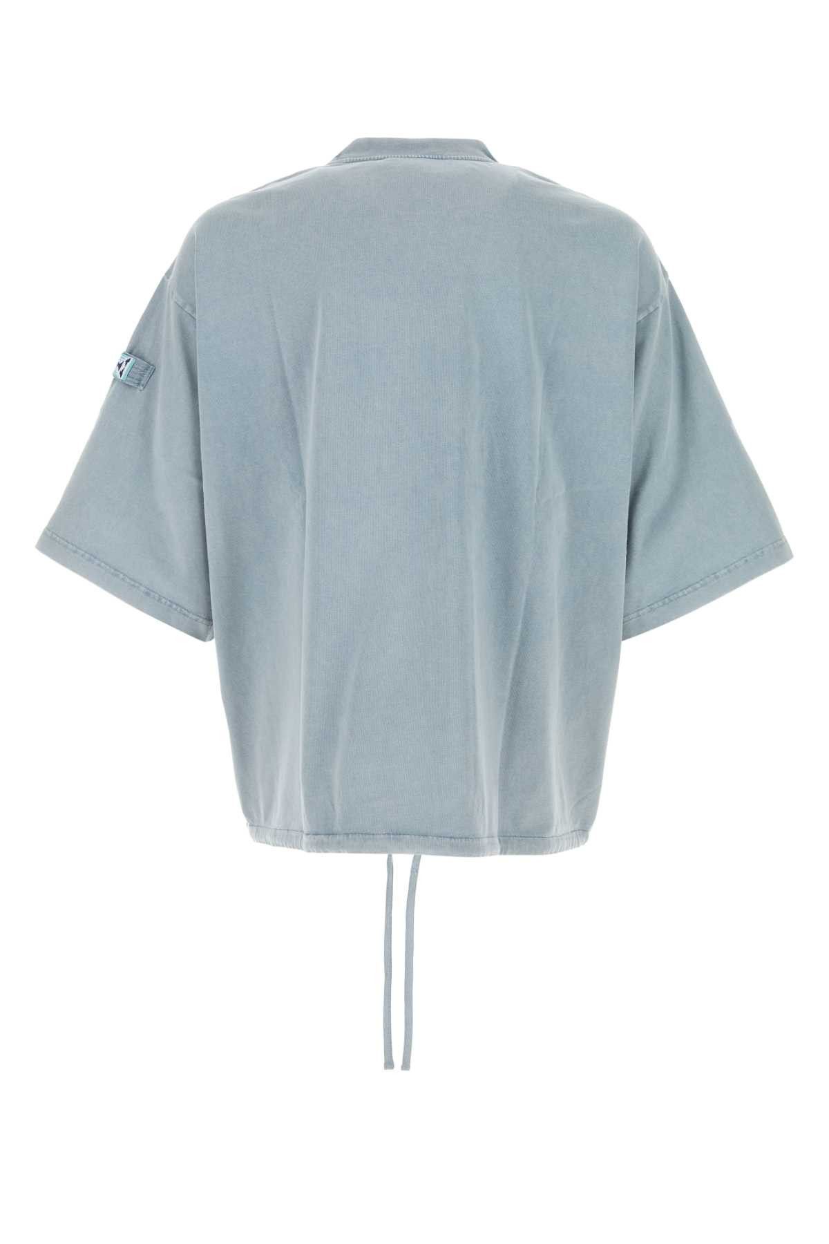 Marni Light Blue Cotton Oversize T-Shirt Size US S / EU 44-46 / 1 - 2 Thumbnail