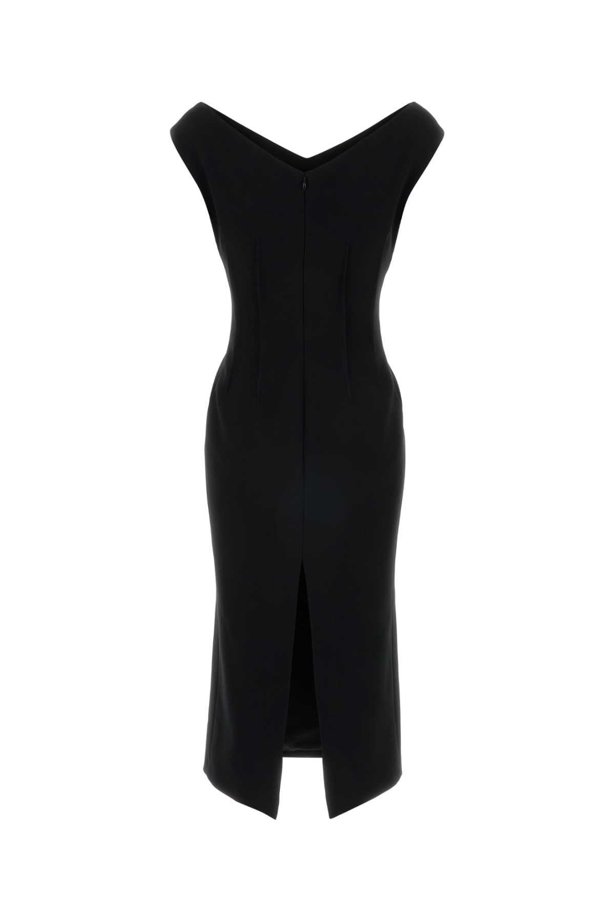 Jil Sander Black Crepe Dress Size S / US 4 / IT 40 - 2 Thumbnail
