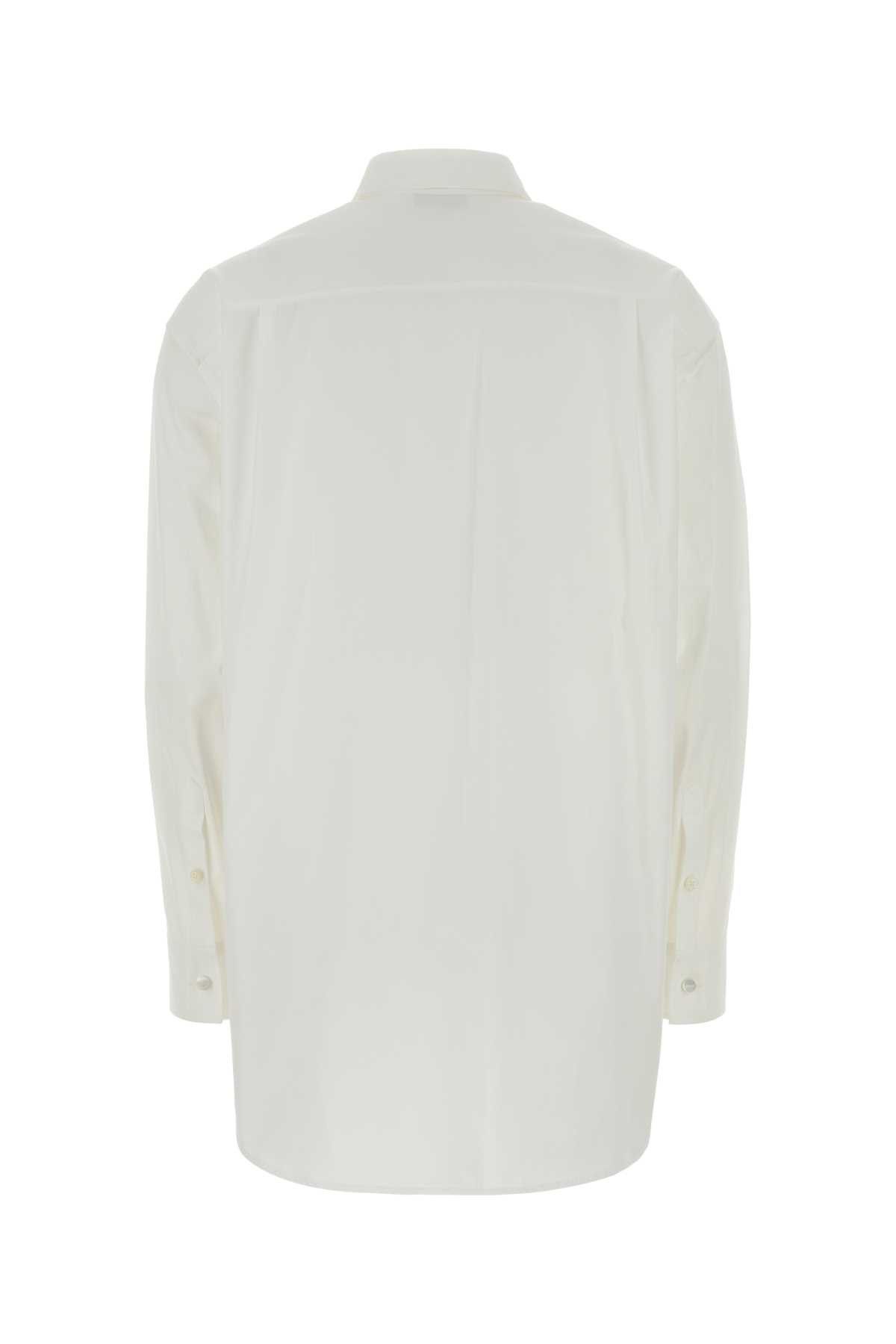Jil Sander White Poplin Oversize Shirt Size S / US 4 / IT 40 - 2 Thumbnail