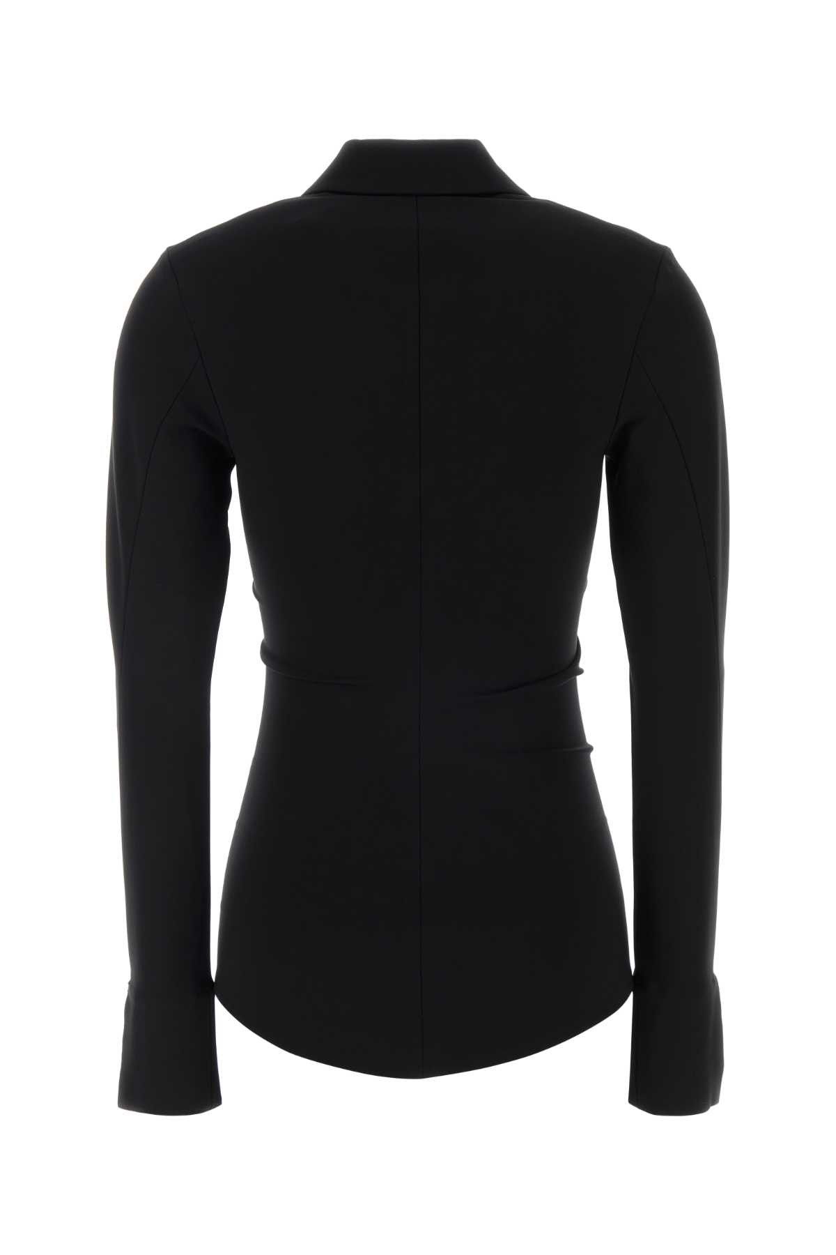 Jil Sander Black Jersey Shirt Size S / US 4 / IT 40 - 2 Thumbnail
