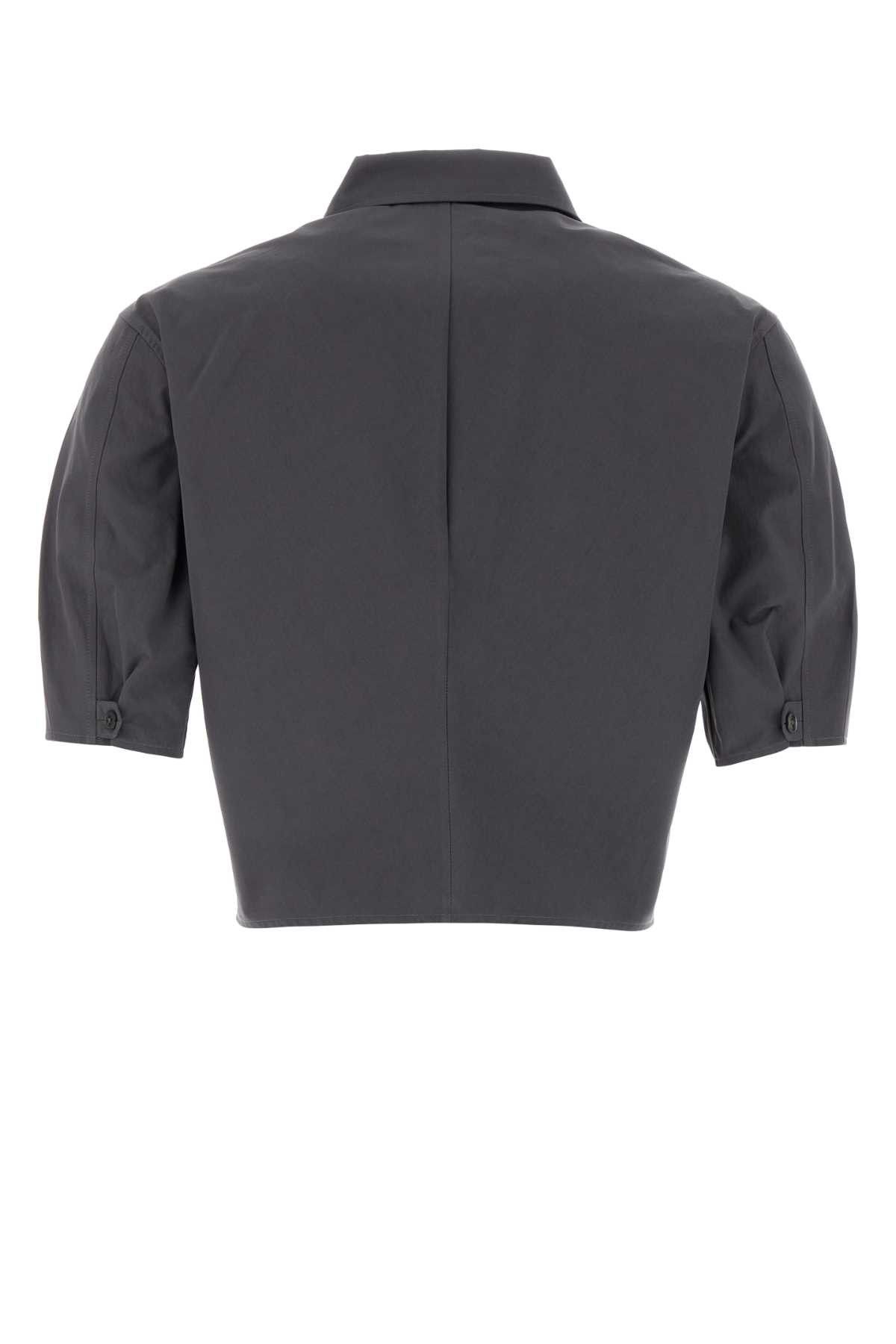 Jil Sander Dark Grey Poplin Shirt Size S / US 4 / IT 40 - 2 Thumbnail
