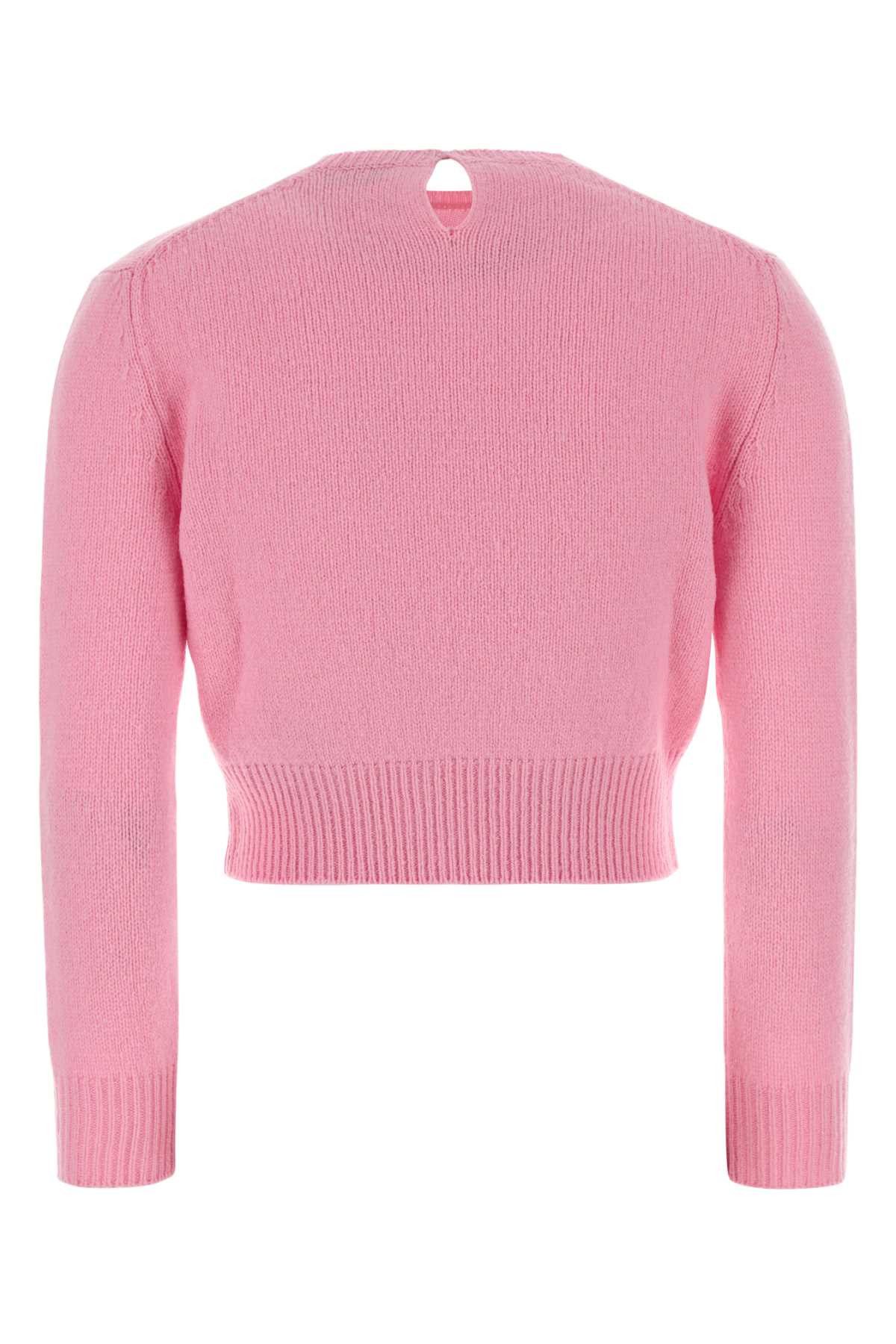 Jil Sander Pink Wool Blend Sweater Size S / US 4 / IT 40 - 2 Thumbnail