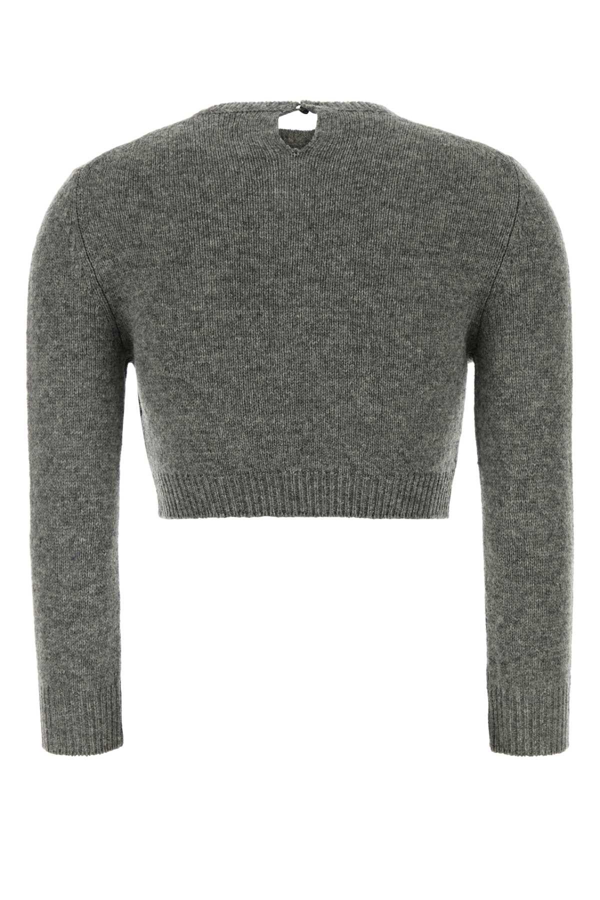 Jil Sander Grey Wool Blend Sweater Size M / US 6-8 / IT 42-44 - 2 Thumbnail