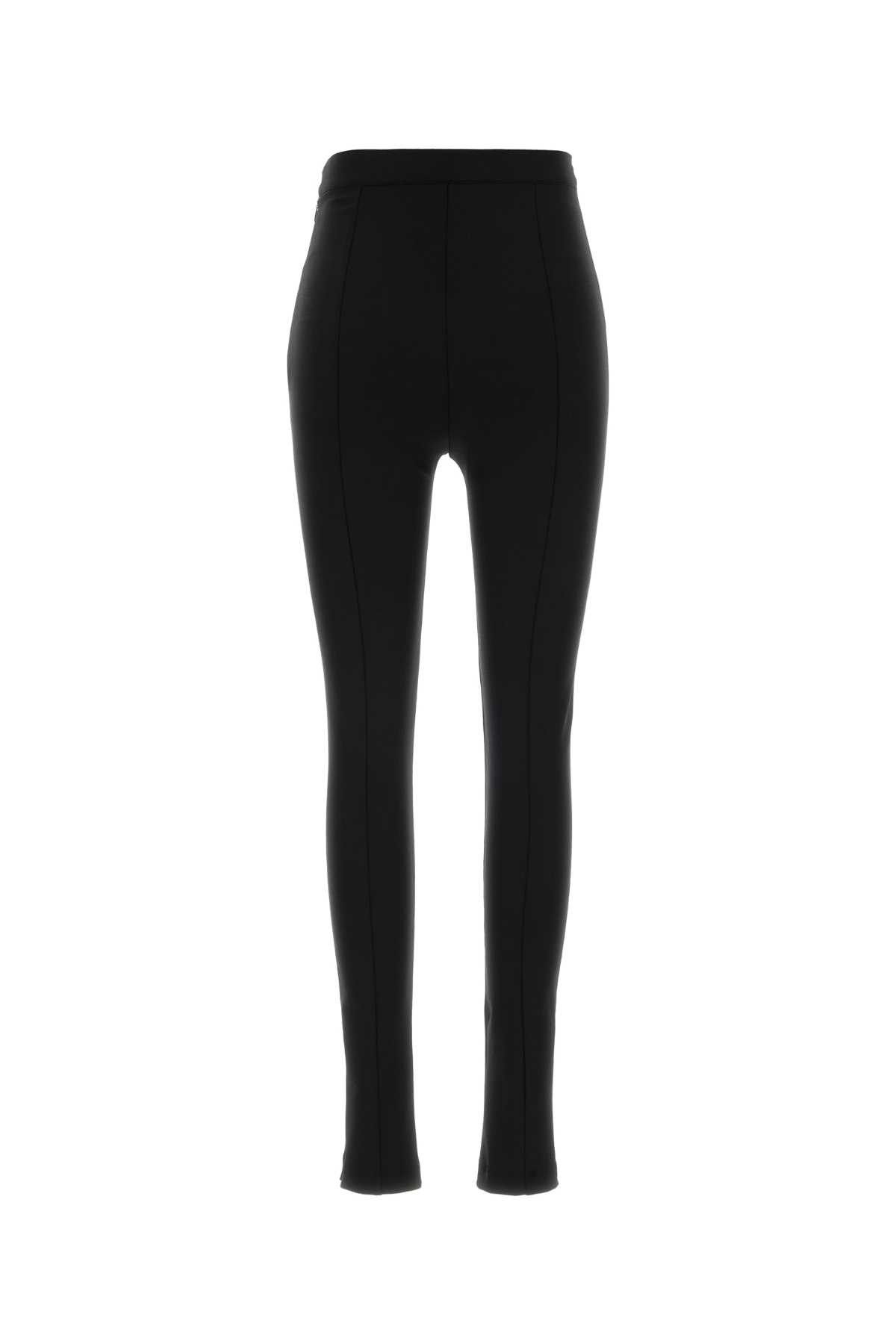 Jil Sander Black Stretch Virgin Wool Blend Pant Size 28" / US 6 / IT 42 - 2 Thumbnail