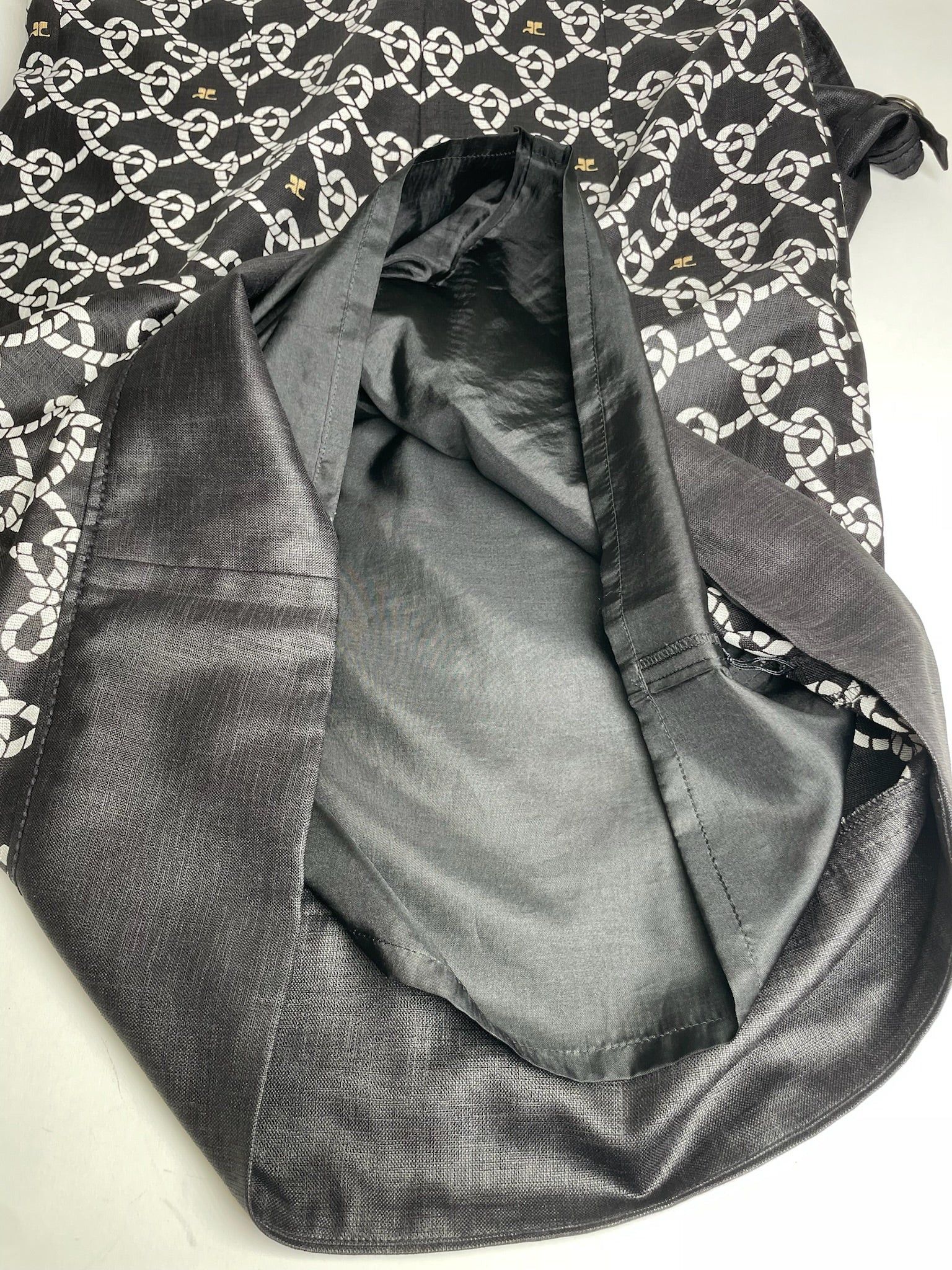 Courreges Vintage Abstract Dress Black White M Size S / US 4 / IT 40 - 8 Thumbnail