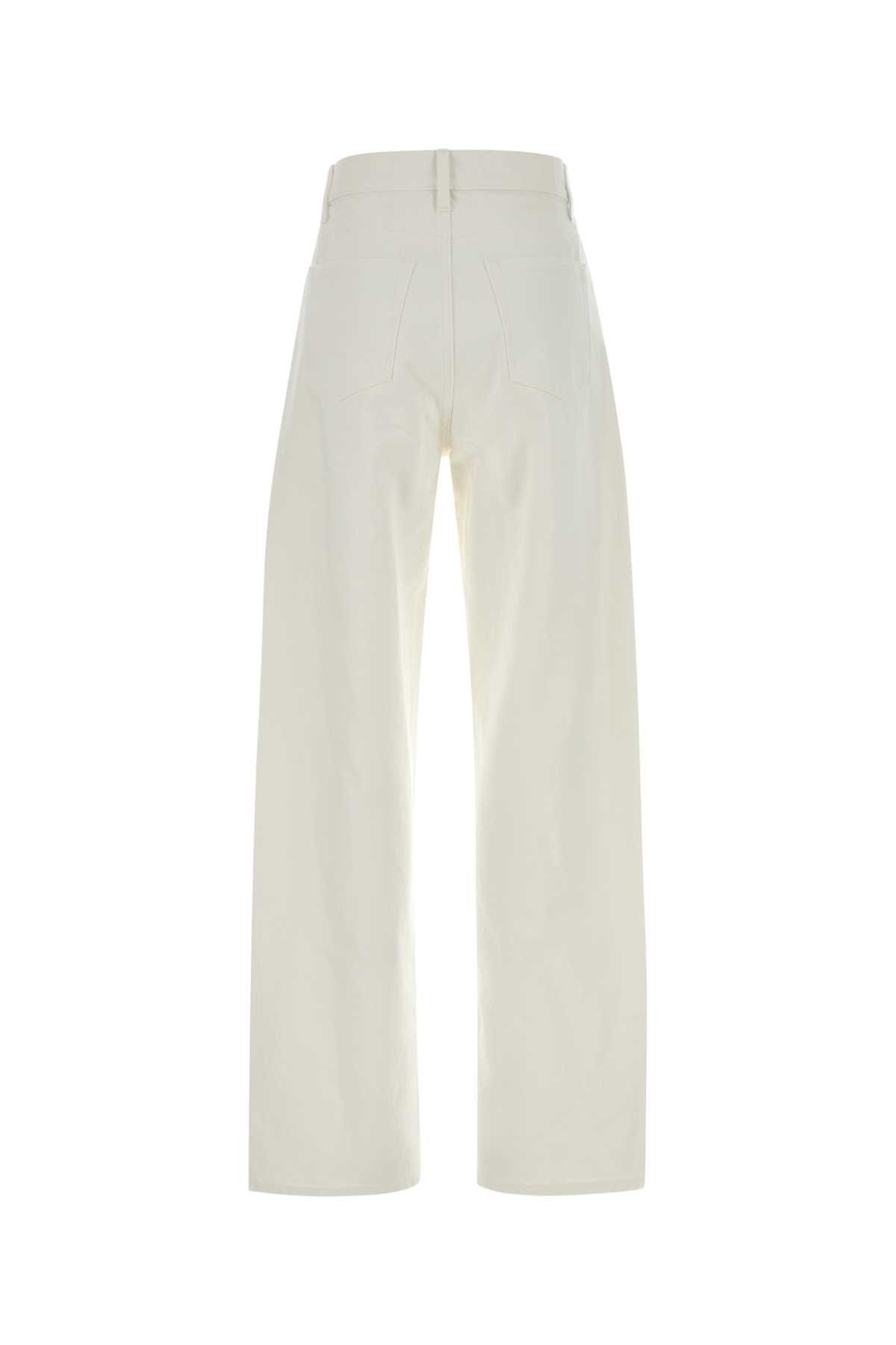 Jil Sander White Denim Jeans Size 26" / US 2 / IT 38 - 2 Thumbnail