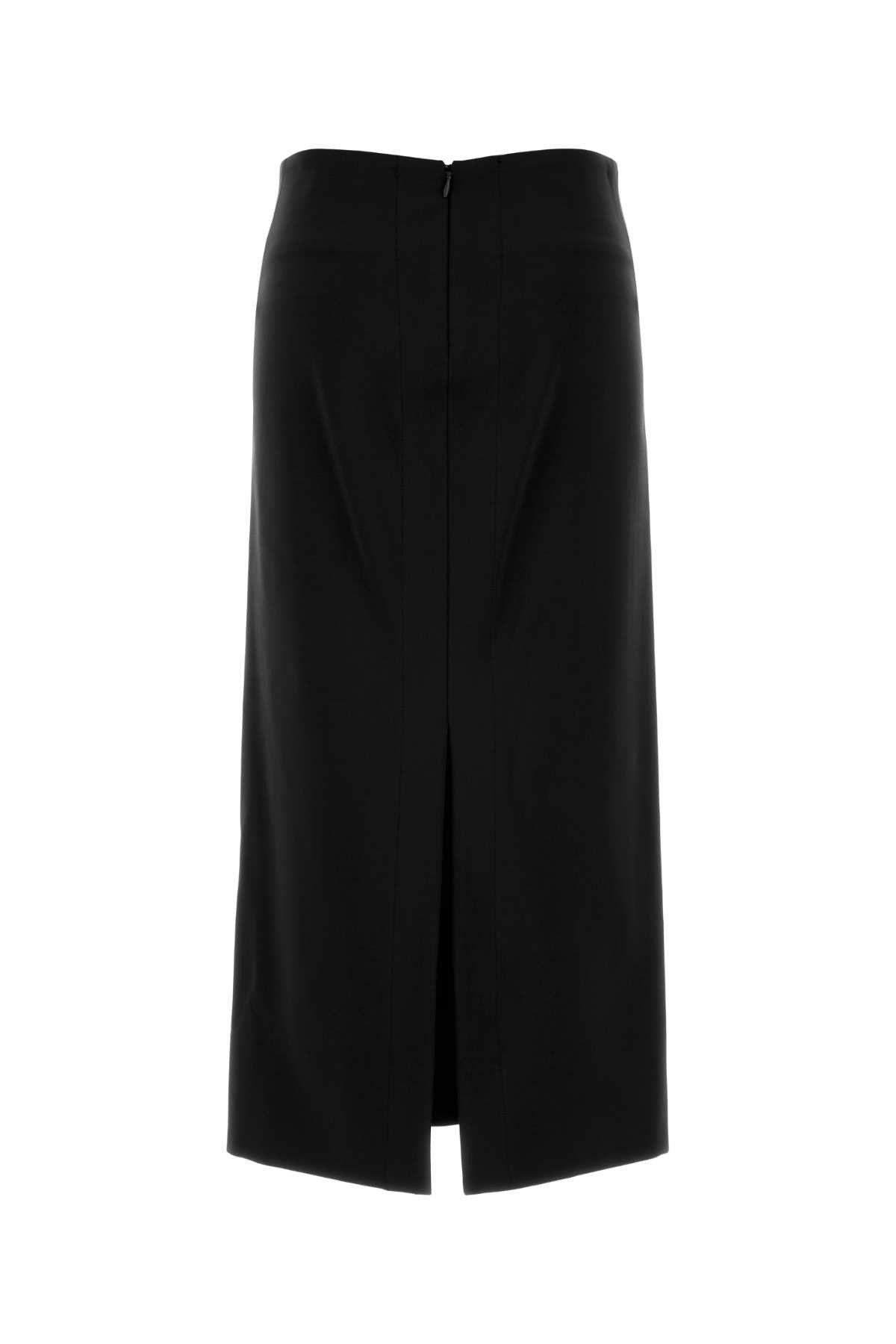 Jil Sander Black Jersey Skirt Size 28" / US 6 / IT 42 - 2 Thumbnail