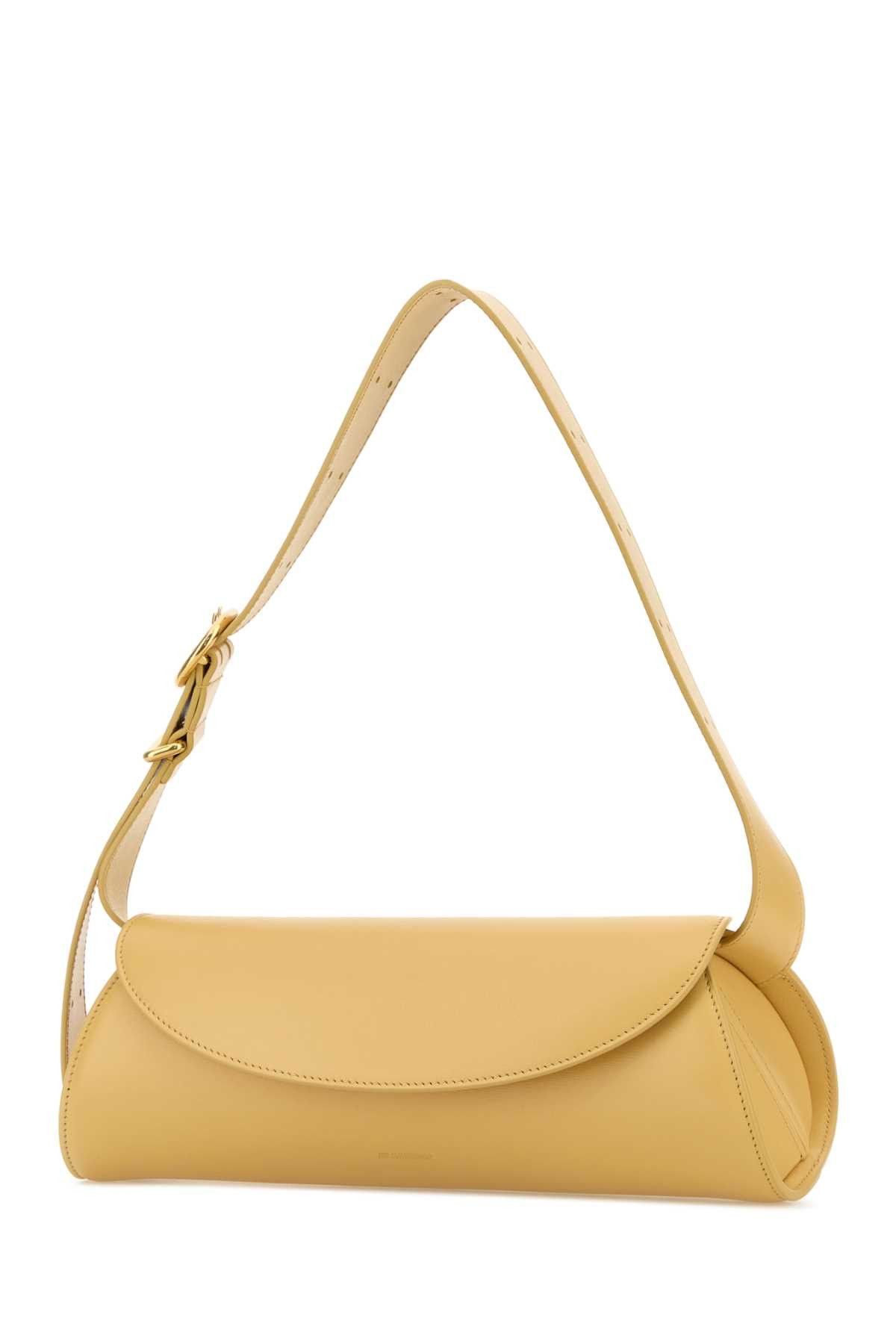 Jil Sander Yellow Leather Small Cannolo Shoulder Bag Size ONE SIZE - 2 Thumbnail