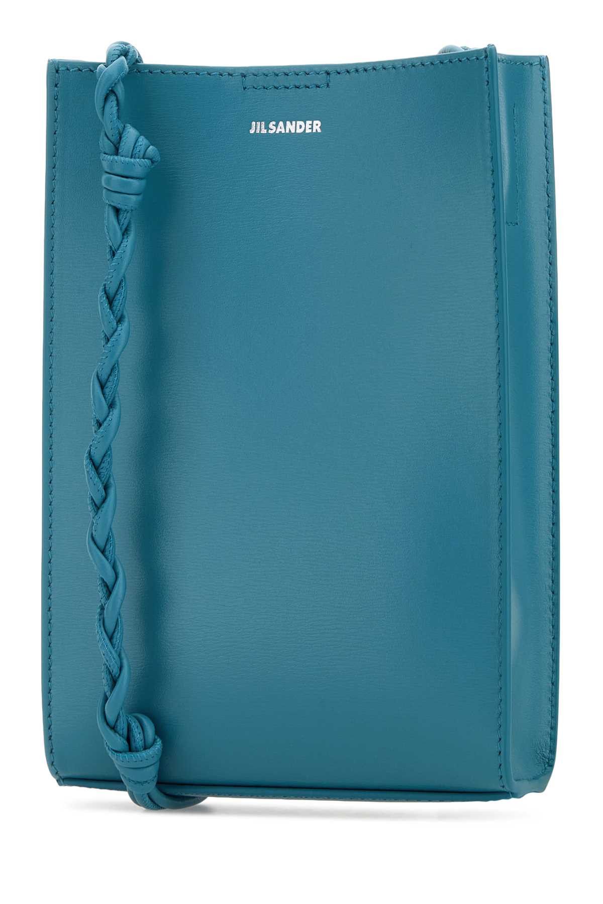 Jil Sander Turquoise Leather Small Tangle Shoulder Bag Size ONE SIZE - 2 Thumbnail