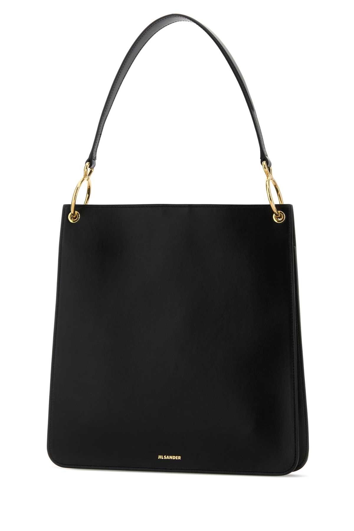 Jil Sander Black Leather Otto Shoulder Bag Size ONE SIZE - 2 Thumbnail