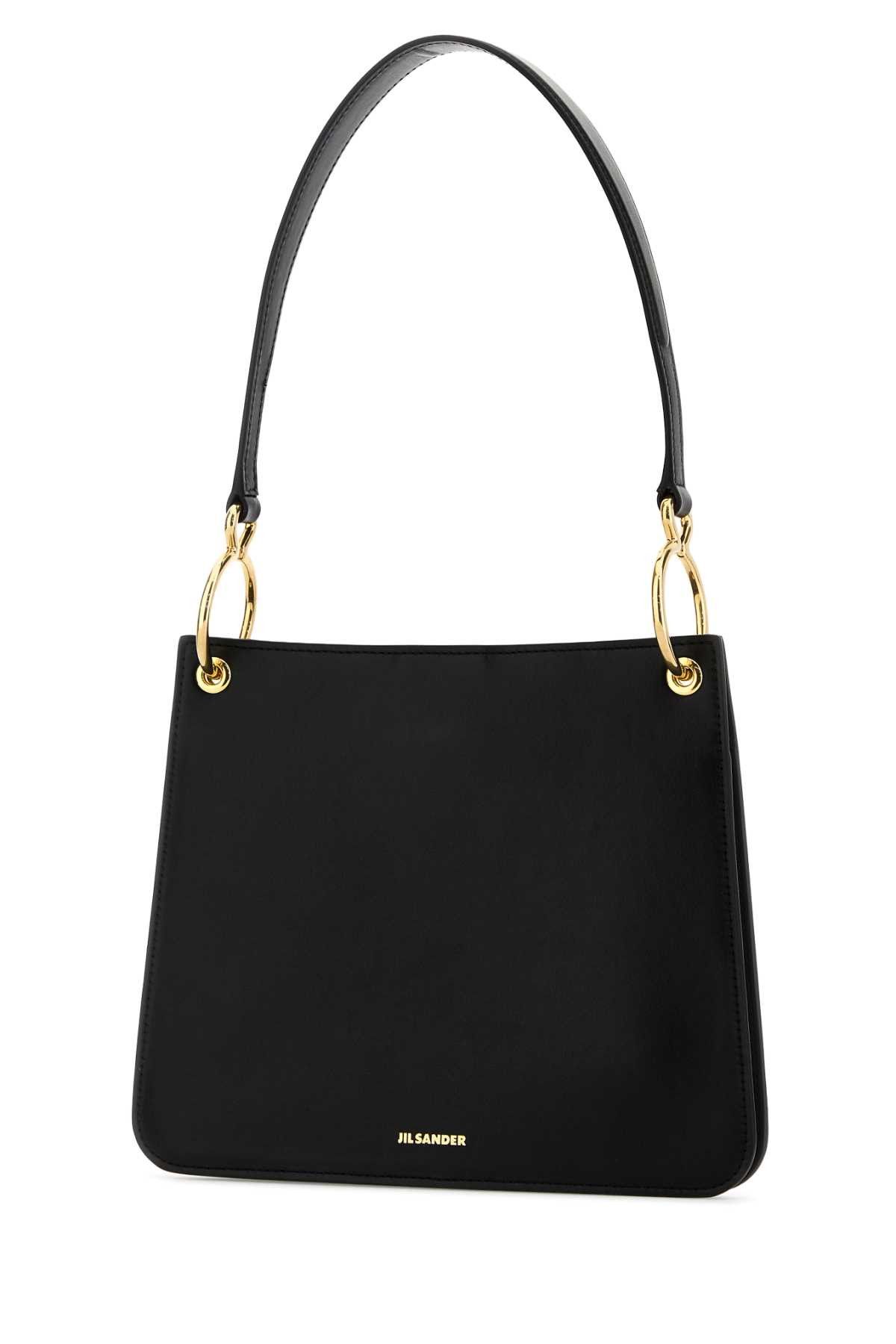 Jil Sander Black Leather Otto Shoulder Bag Size ONE SIZE - 2 Thumbnail