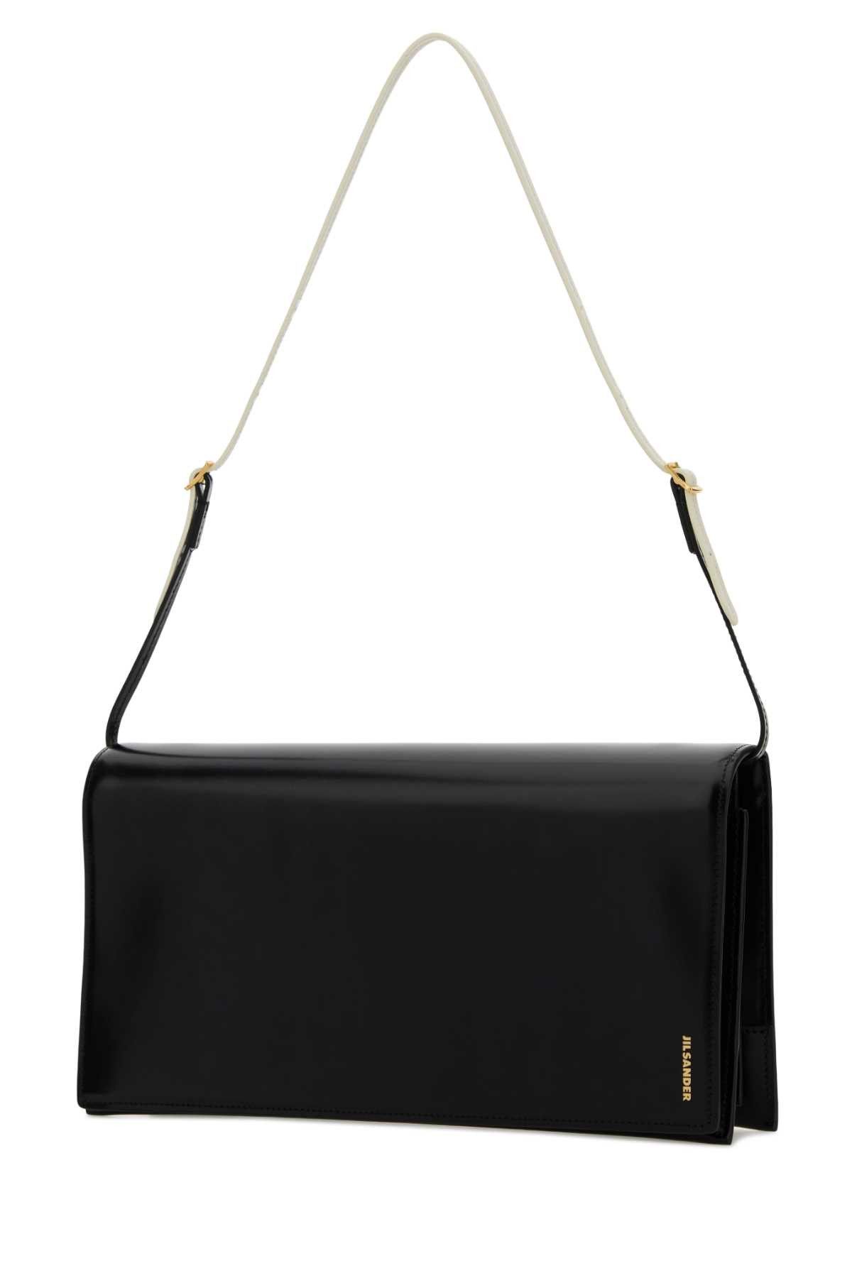 Jil Sander Black Leather Medium File Shoulder Bag Size ONE SIZE - 2 Thumbnail
