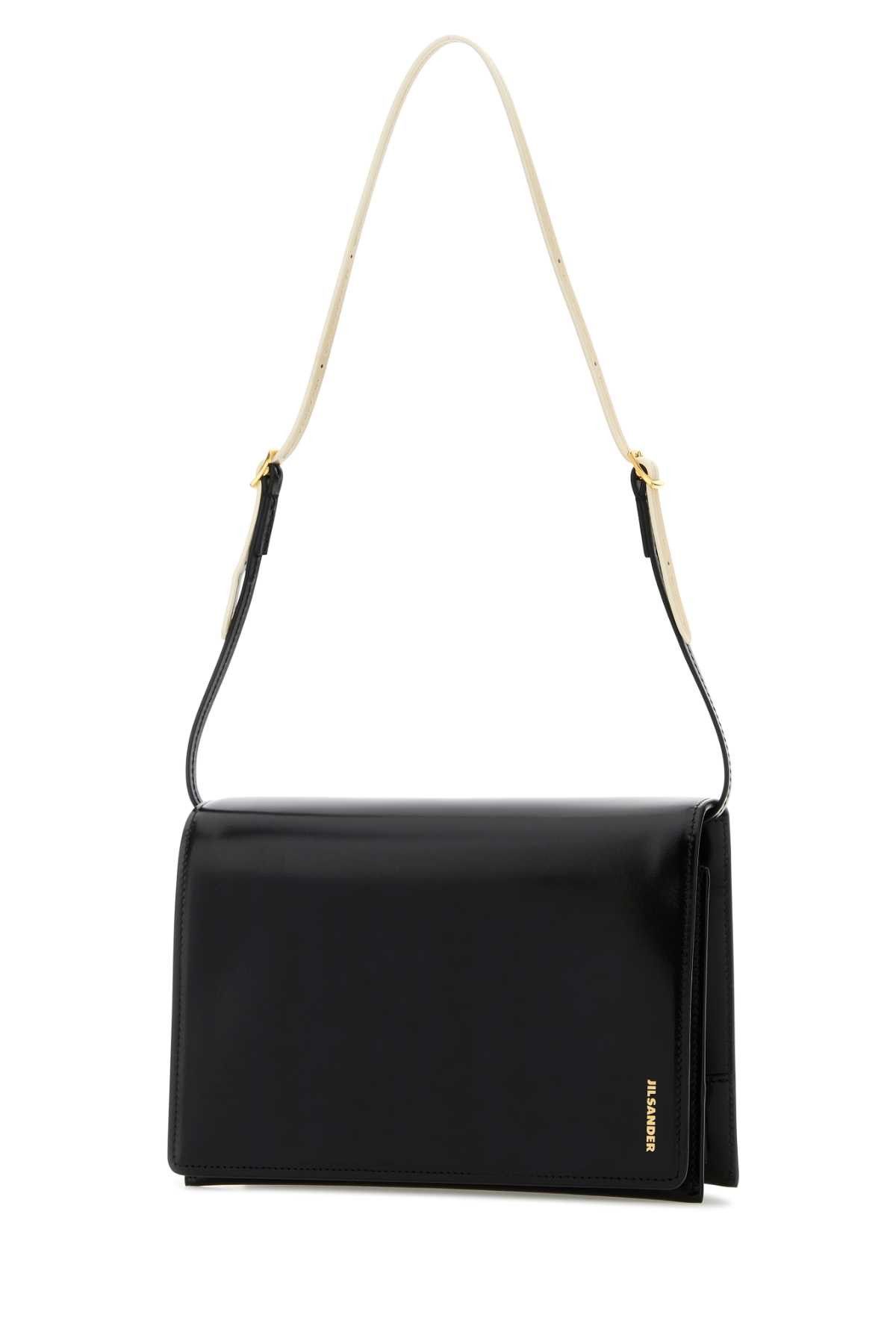 Jil Sander Black Leather Small File Shoulder Bag Size ONE SIZE - 2 Thumbnail