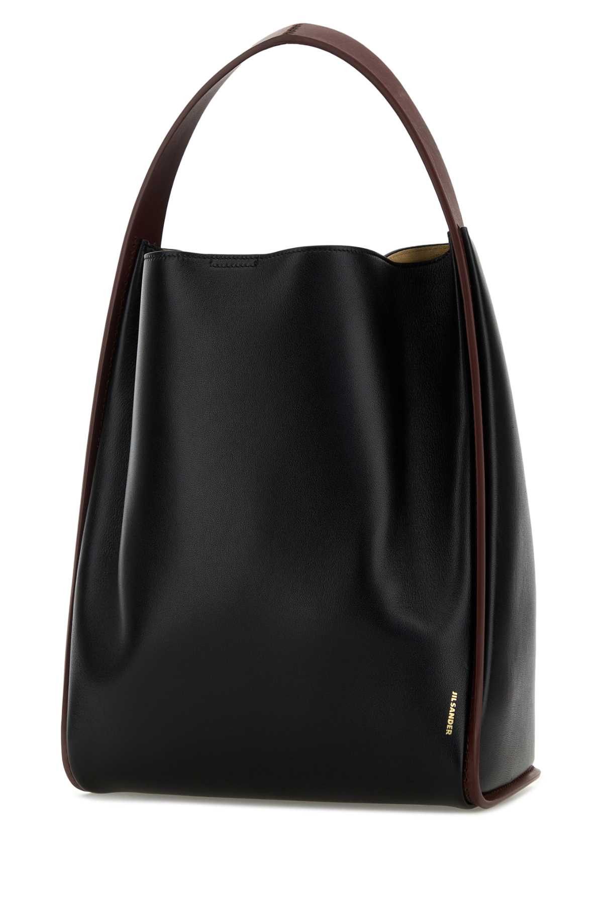 Jil Sander Black Leather Pivot Bucket Bag Size ONE SIZE - 2 Thumbnail