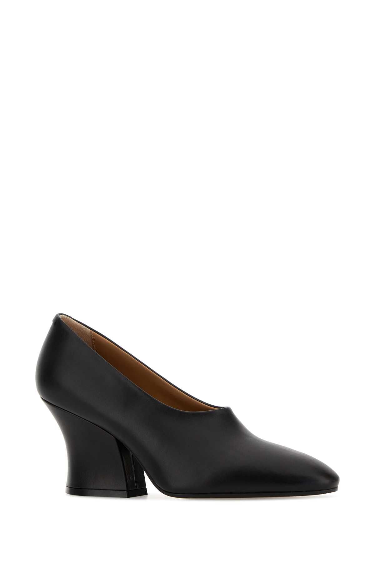Jil Sander Black Leather Pumps Size US 8 / IT 38 - 2 Thumbnail
