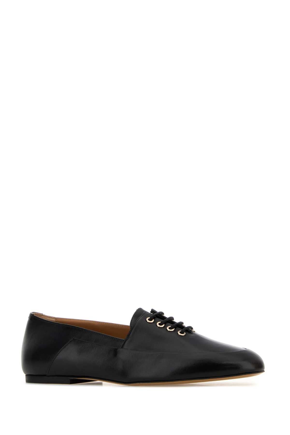 Jil Sander Black Leather Loafers Size US 9 / IT 39 - 2 Thumbnail