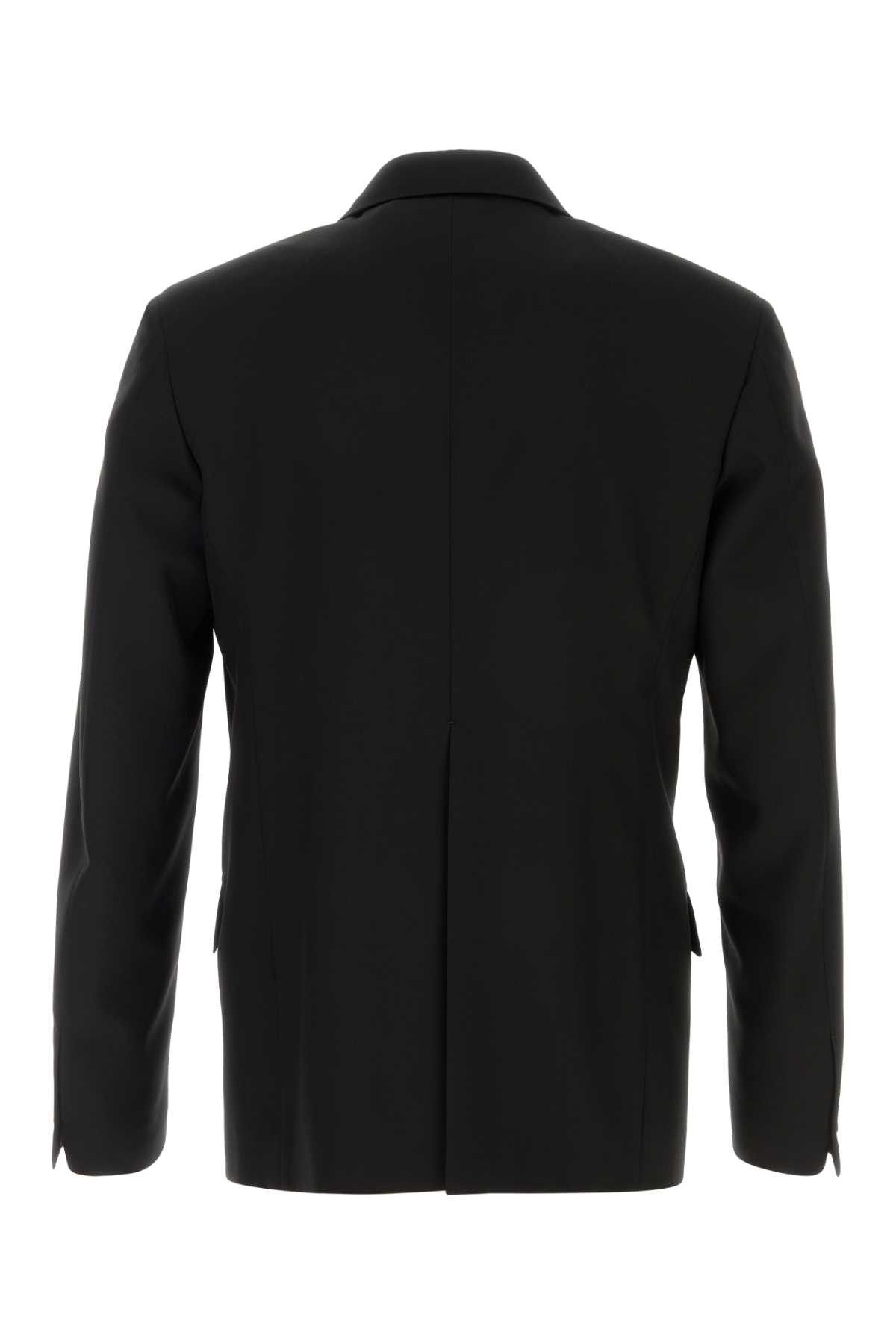 Jil Sander Black Wool Blazer Size US M / EU 48-50 / 2 - 2 Thumbnail