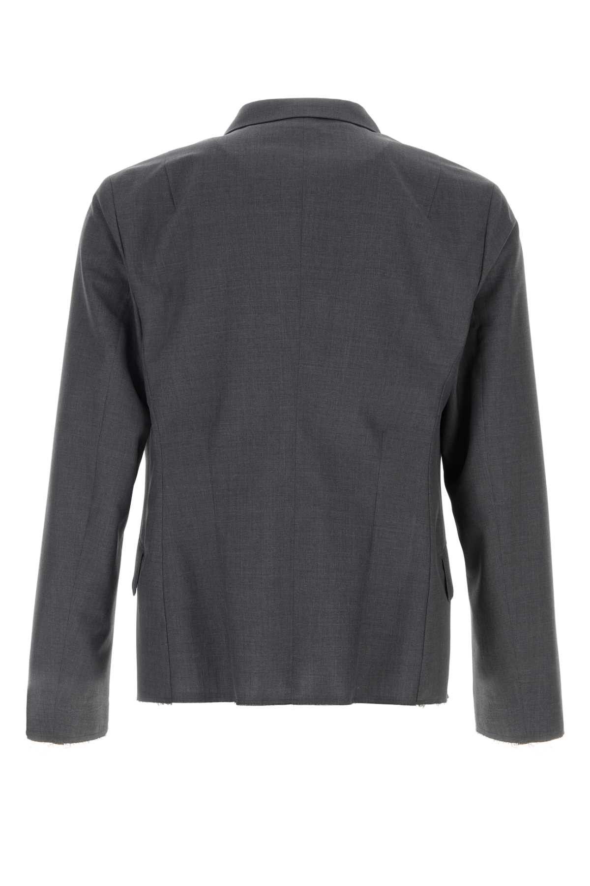 Jil Sander Dark Grey Wool Blazer Size US L / EU 52-54 / 3 - 2 Thumbnail
