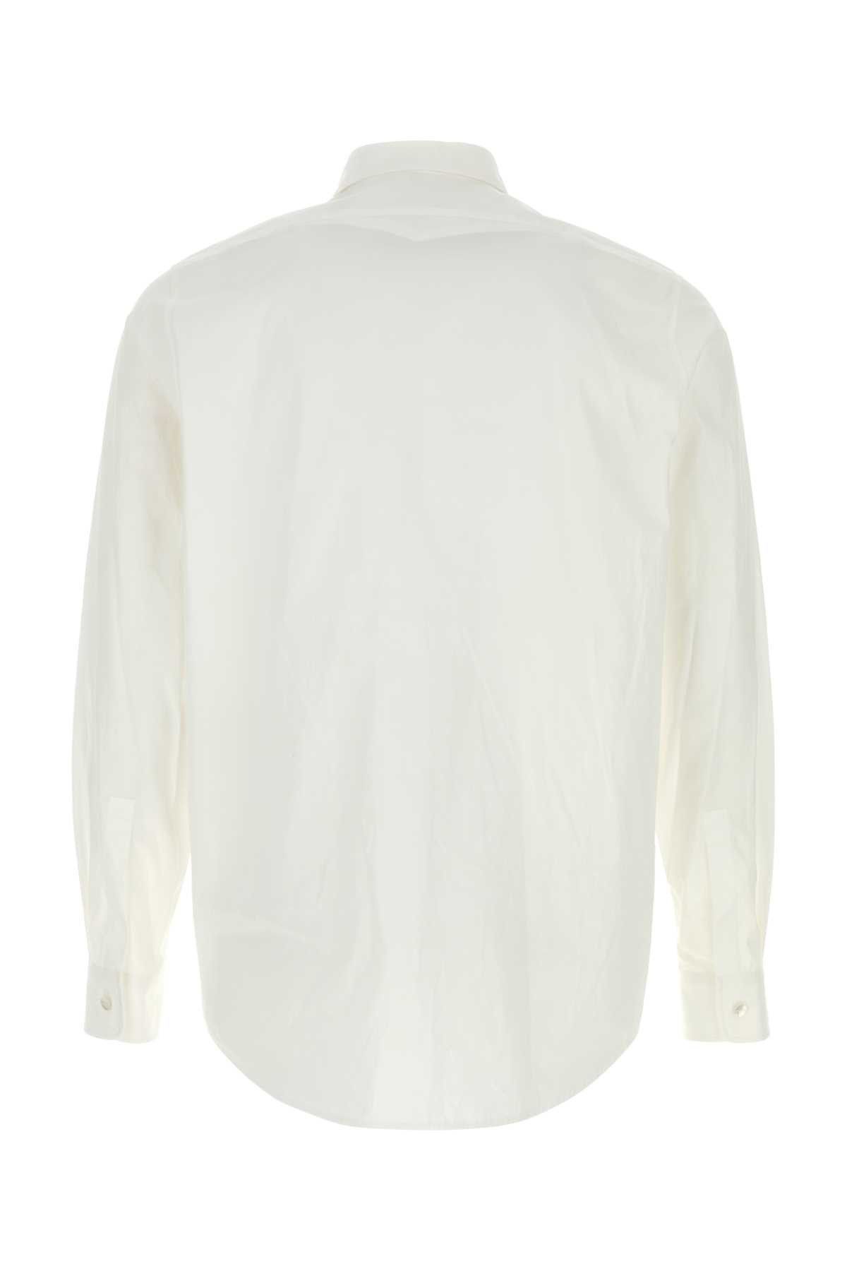 Jil Sander White Poplin Shirt Size US XXS / EU 40 - 2 Thumbnail