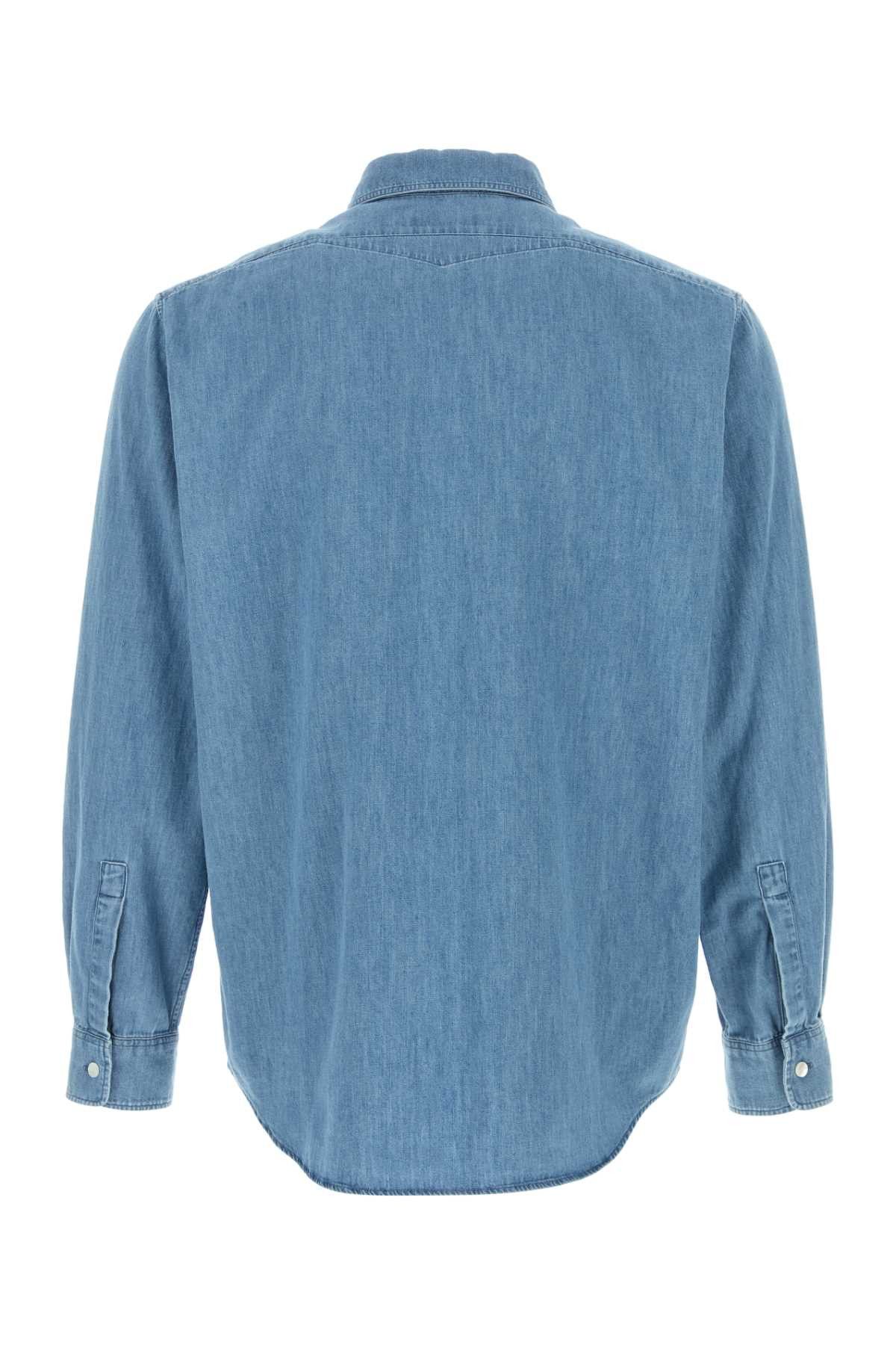 Jil Sander Light Blue Chambray Shirt Size US XL / EU 56 / 4 - 2 Thumbnail