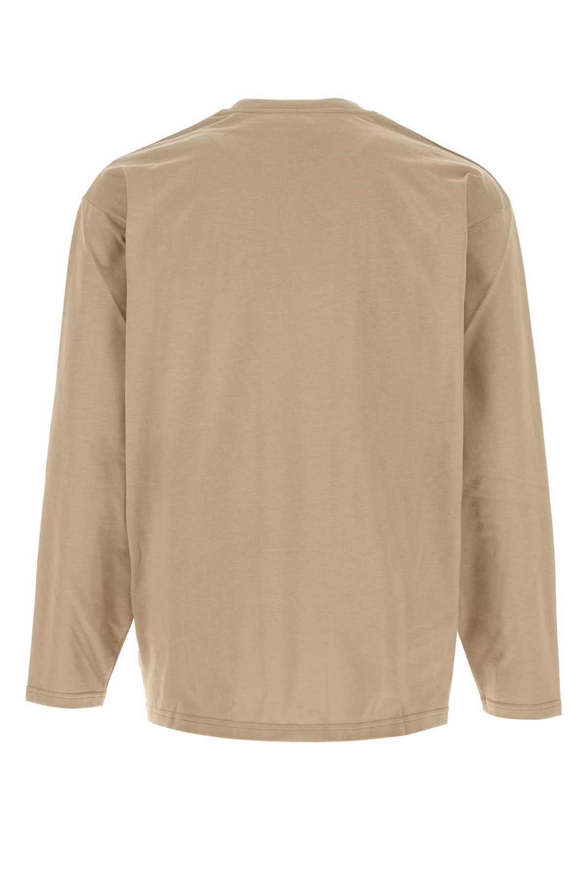Jil Sander Camel Cotton T-Shirt Size US XXL / EU 58 / 5 - 2 Thumbnail