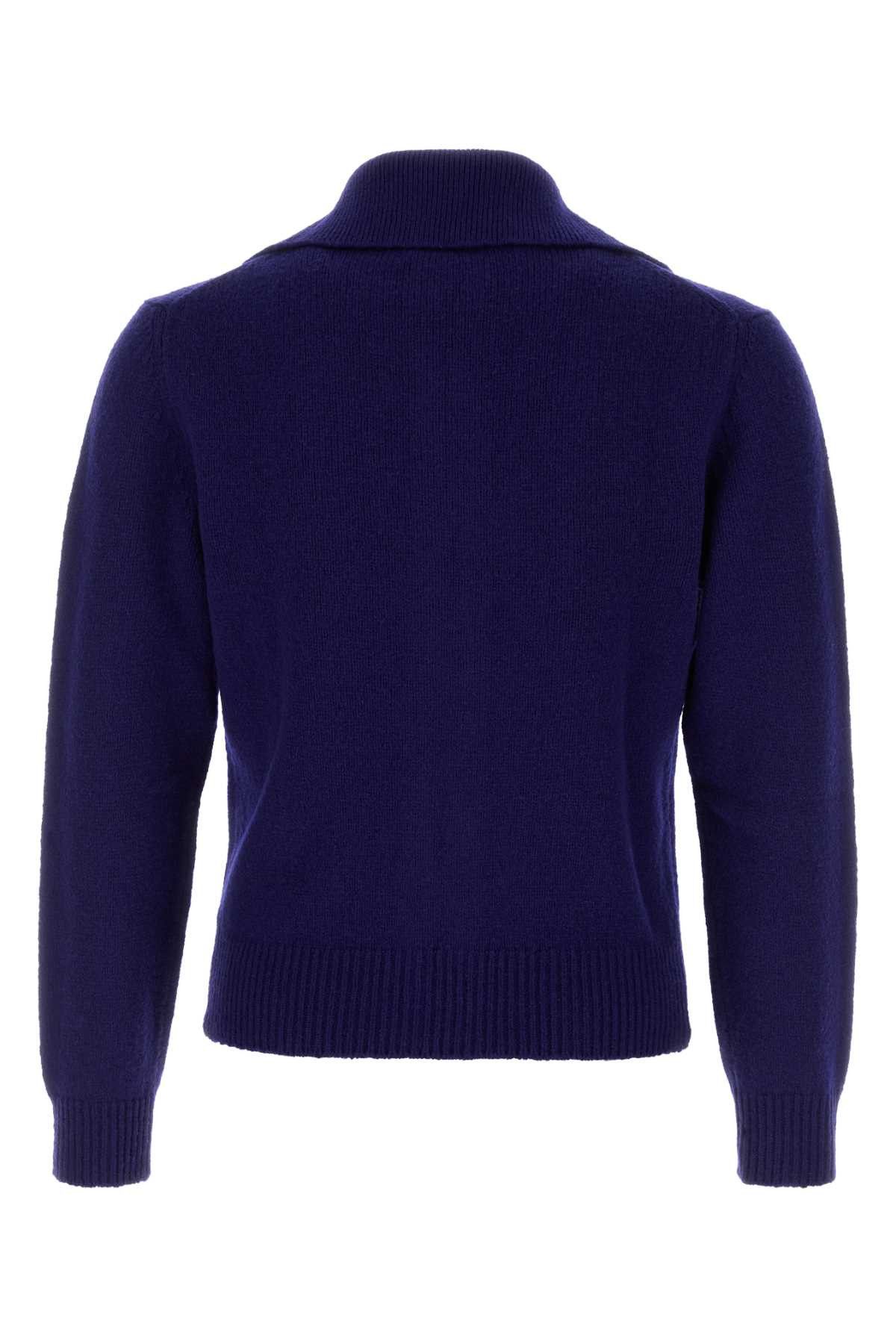 Jil Sander Blue Wool Blend Cardigan Size US XL / EU 56 / 4 - 2 Thumbnail