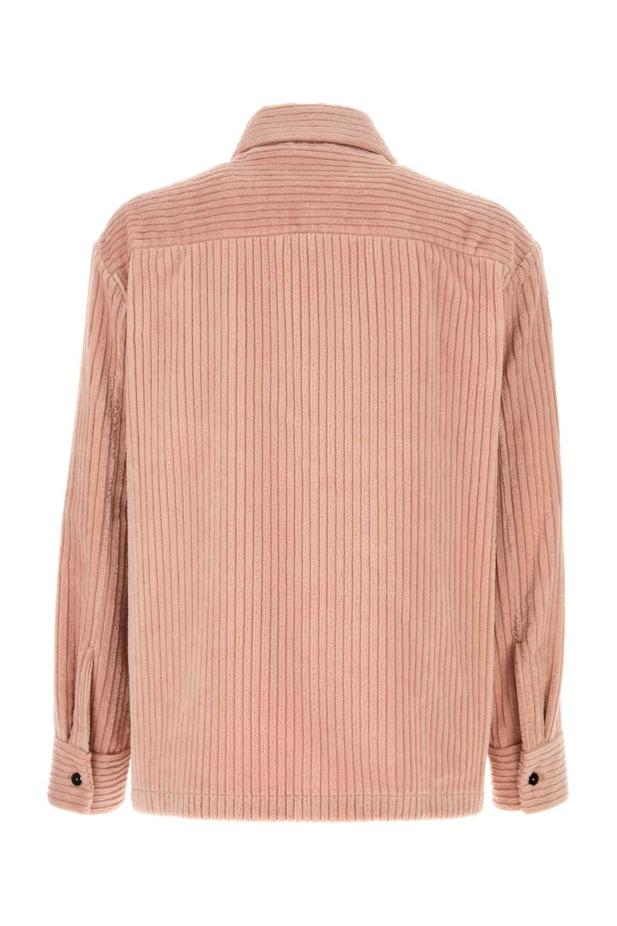 Jil Sander Pink Corduroy Shirt Size US L / EU 52-54 / 3 - 2 Thumbnail
