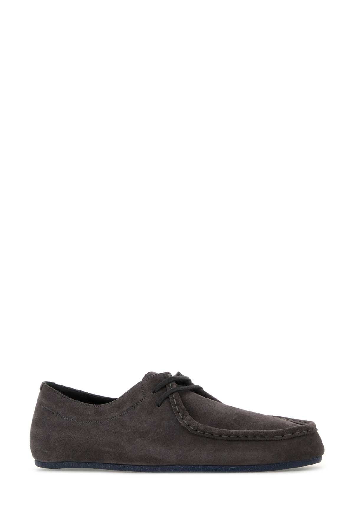 Jil Sander Dark Grey Suede Lace-Up Shoes Size US 9 / EU 42 - 2 Thumbnail
