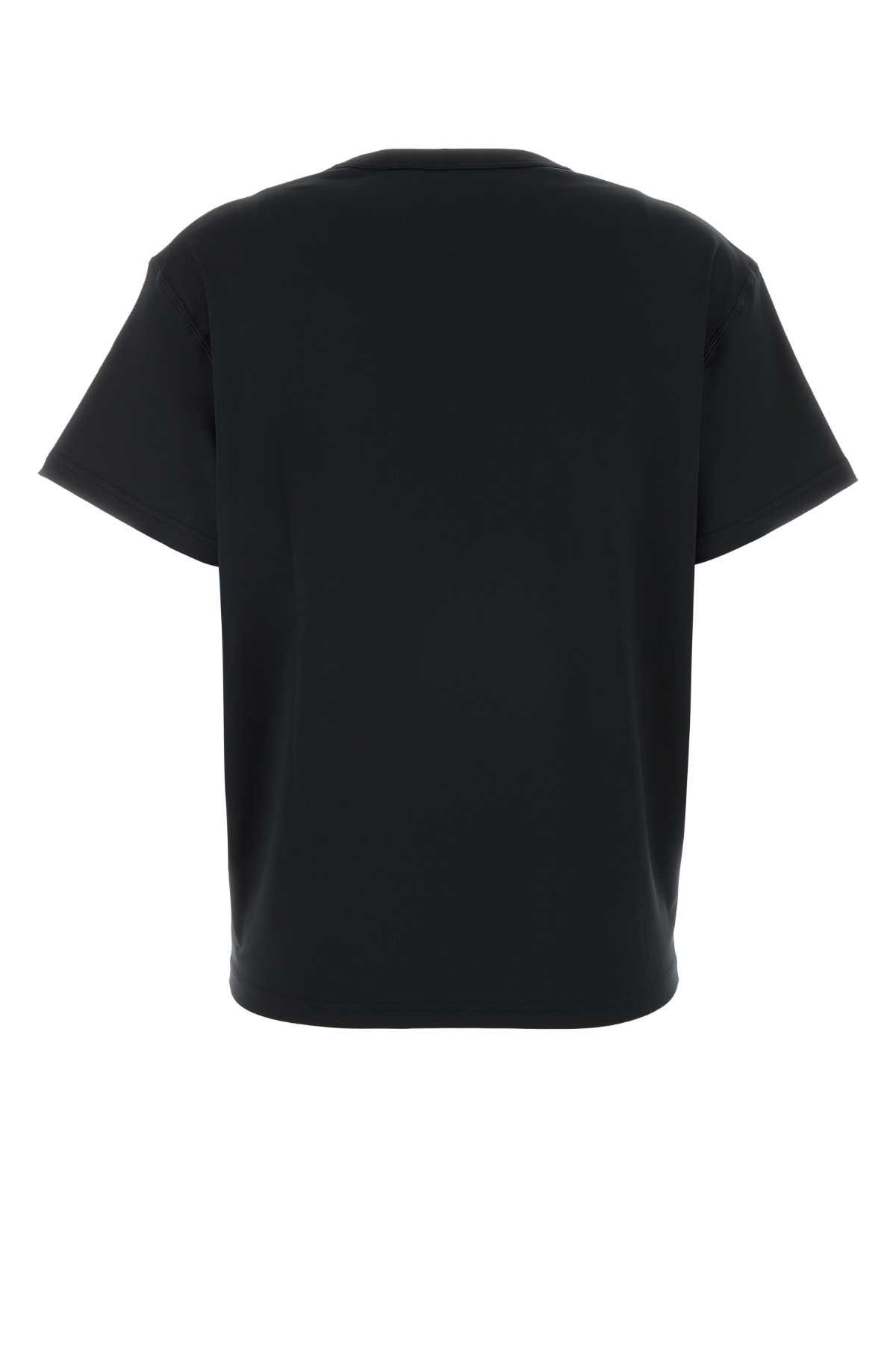 Jil Sander Black Stretch Polyester T-Shirt Size L / US 10 / IT 46 - 2 Thumbnail
