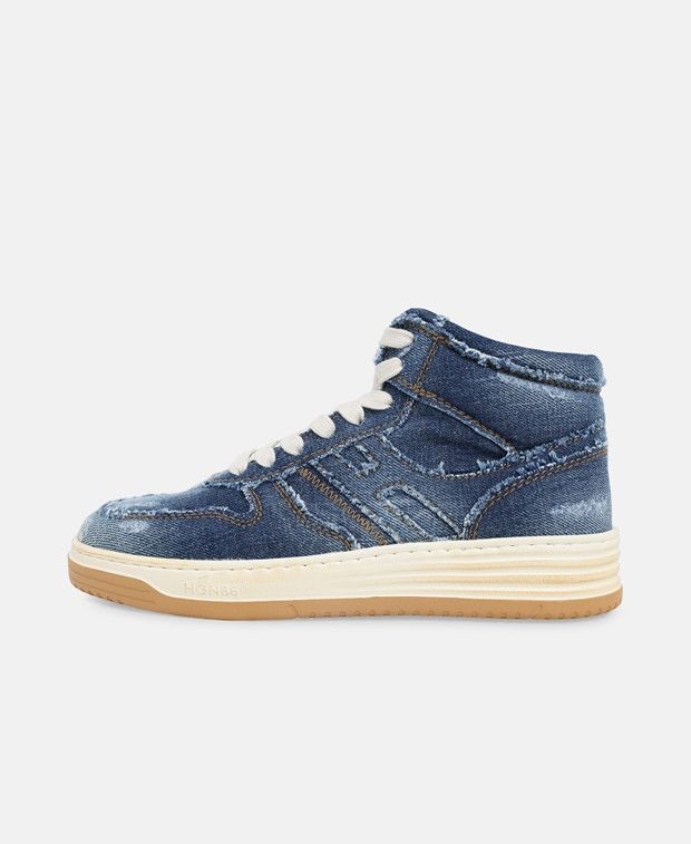 Hogan H630 Basket Jeans Sneakers Size US 6.5 / IT 36.5 - 4 Thumbnail