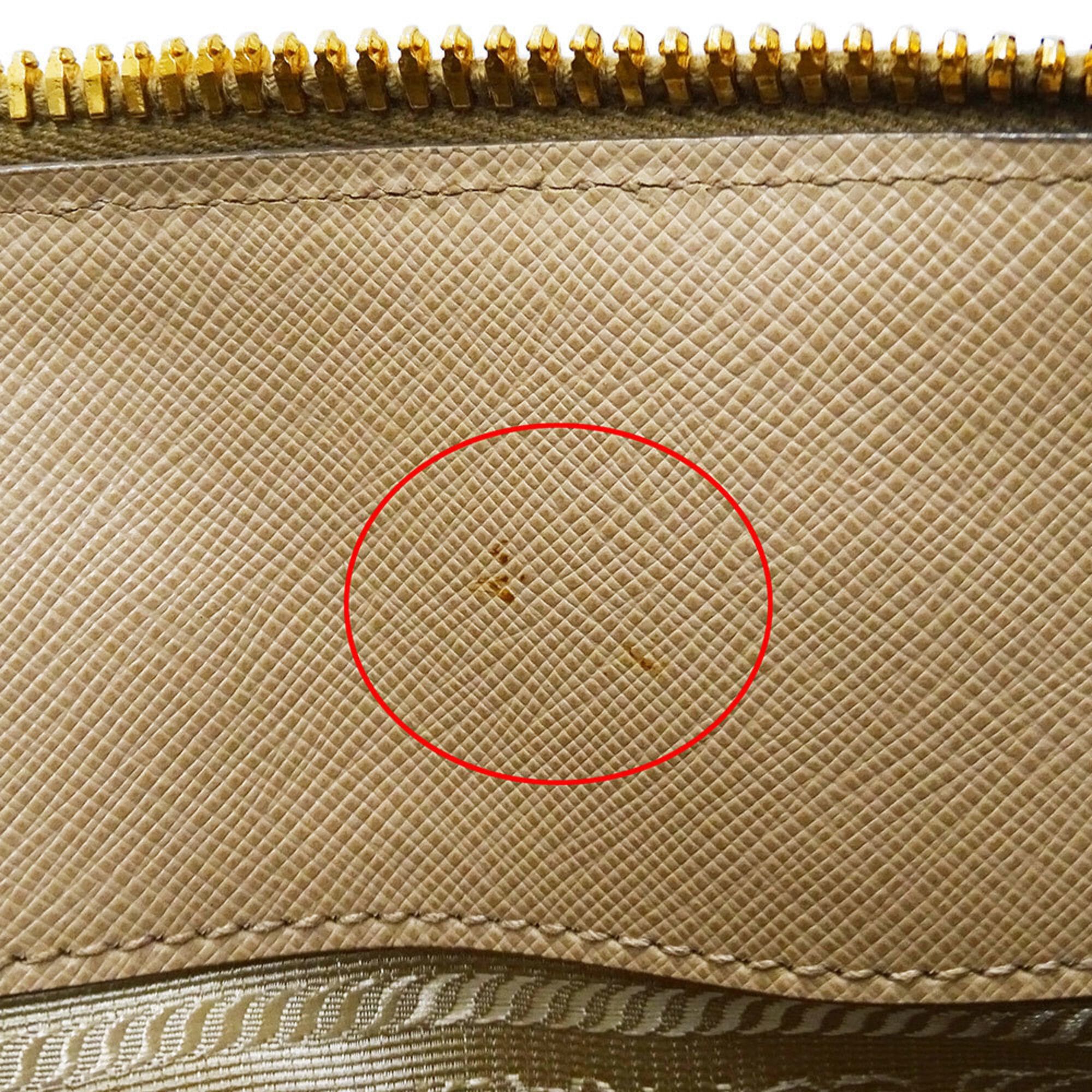 Prada Prada handbag for women, brand name, handbag/shoulder bag, 2-way, Saffiano leather, Promenade, beige, BL0836 Size ONE SIZE - 14 Thumbnail