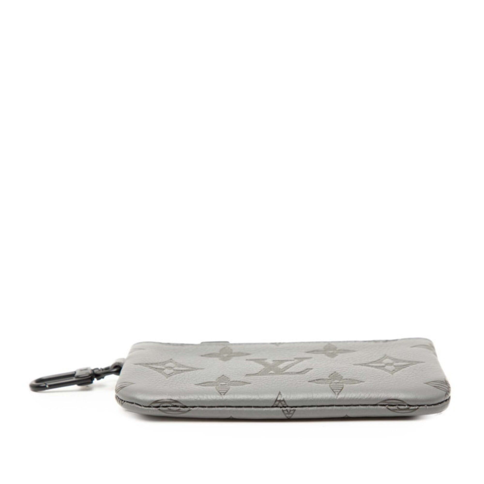 Louis Vuitton Louis Vuitton Monogram Shadow Duo Messenger Bag with Accessories (Handbag and Pouch) M46104 Gray Leather Women's LOUIS VUITTON Size ONE SIZE - 3 Thumbnail
