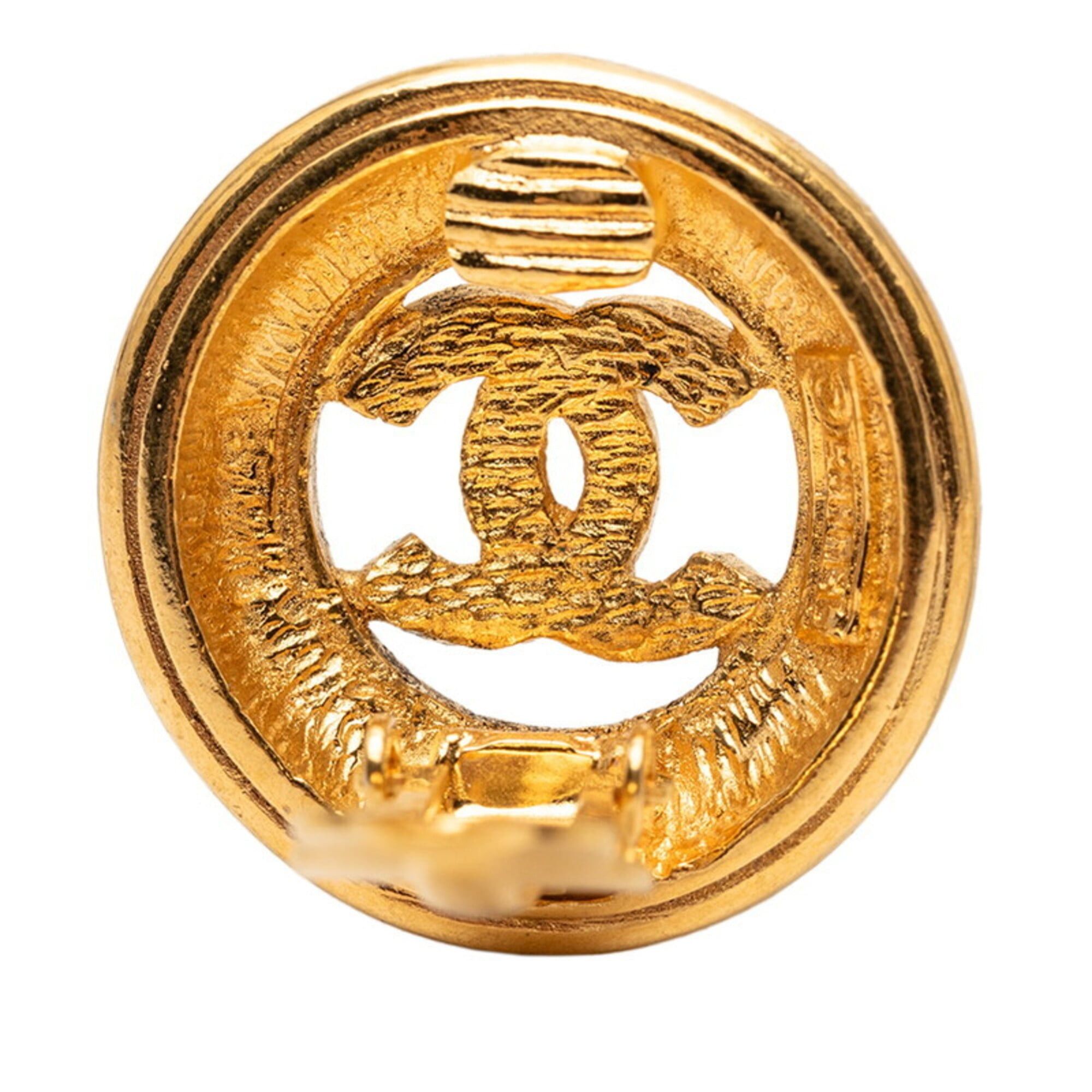 Chanel Chanel Coco Mark Vintage Earrings, Gold Plated, Women's CHANEL Size ONE SIZE - 3 Thumbnail