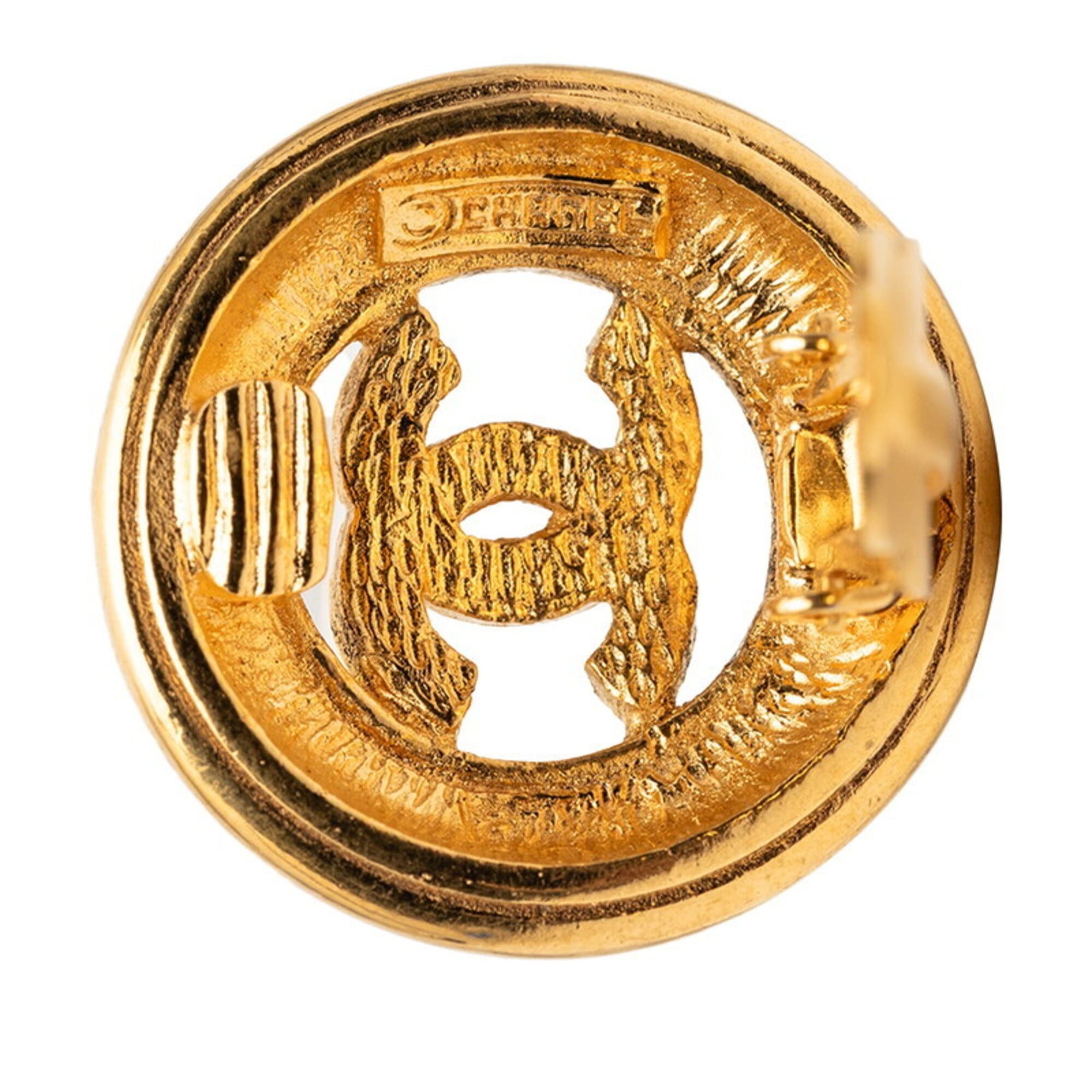 Chanel Chanel Coco Mark Vintage Earrings, Gold Plated, Women's CHANEL Size ONE SIZE - 4 Thumbnail