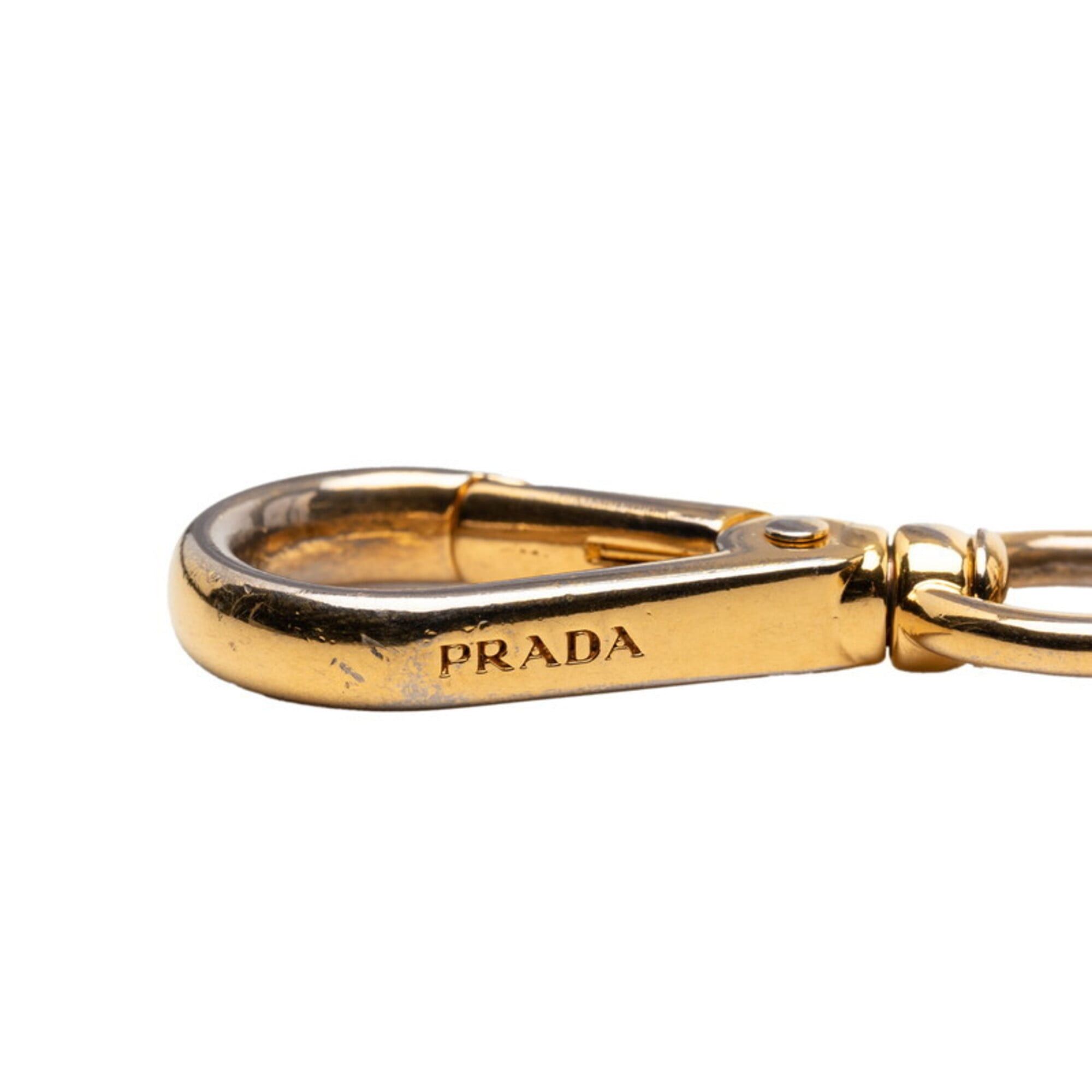 Prada Prada Ladybug Motif Keychain Charm, Gold Plated Enamel, Women's PRADA Size ONE SIZE - 4 Thumbnail