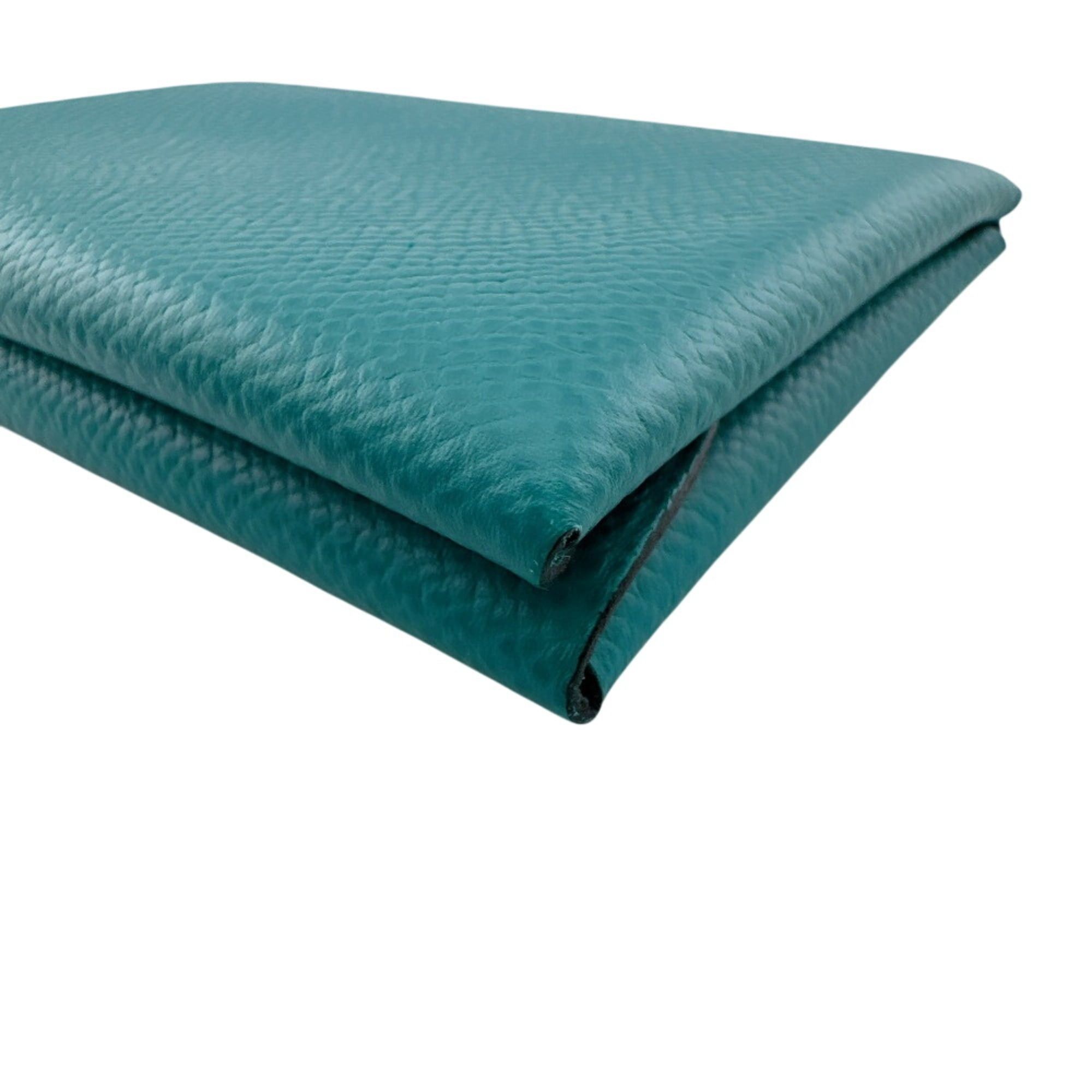Hermes HERMES Calvi Duo Coin Case Wallet, Green Size ONE SIZE - 6 Thumbnail