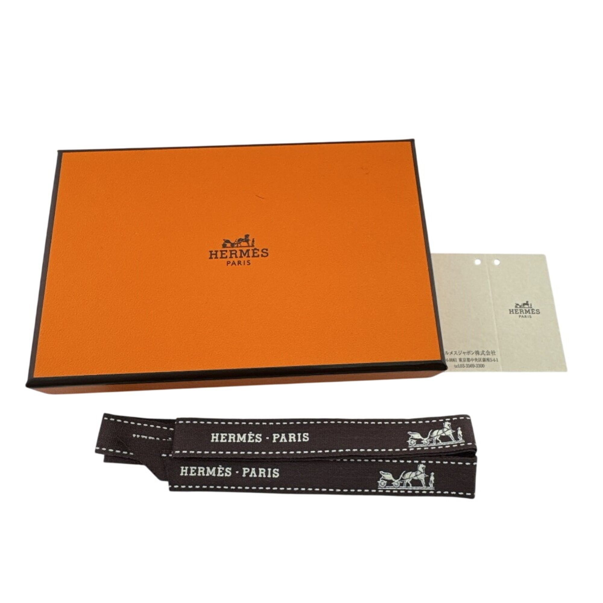 Hermes HERMES Calvi Duo Coin Case Wallet, Green Size ONE SIZE - 14 Thumbnail